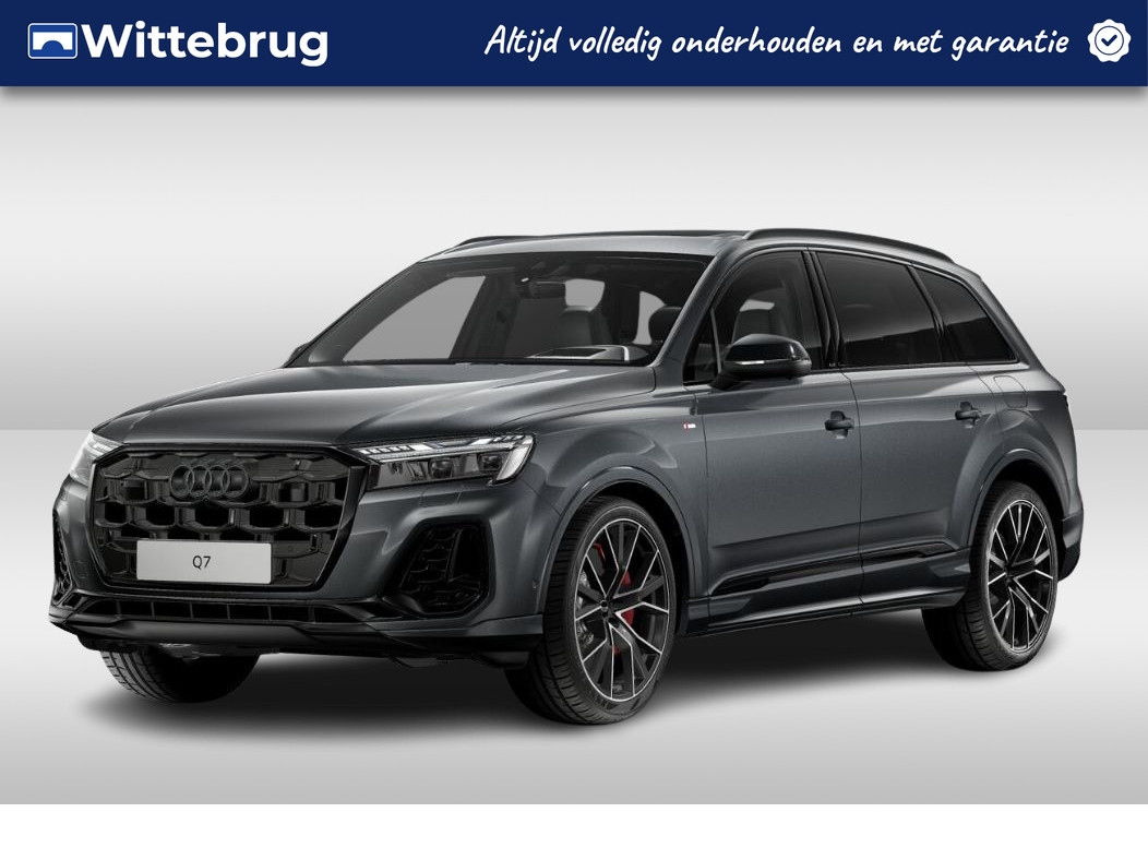 Audi Q7 60 TFSI e 490pk quattro Pro Line S Competition | Panoramadak | Head Up | S-sportstoelen | Stoelventilatie | Trekhaak | Bang & Olufsen | Servo | Carbon | Assistentiepakket plus | 22" LM velgen | Laserlicht