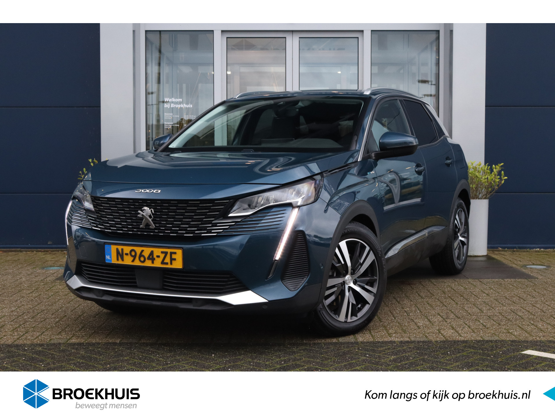 Peugeot 3008 1.6 HYbrid 225-PK Allure Pack | Elektr. Achterklep | Stoelverwarming | ACC | Camera | Keyless | Navi