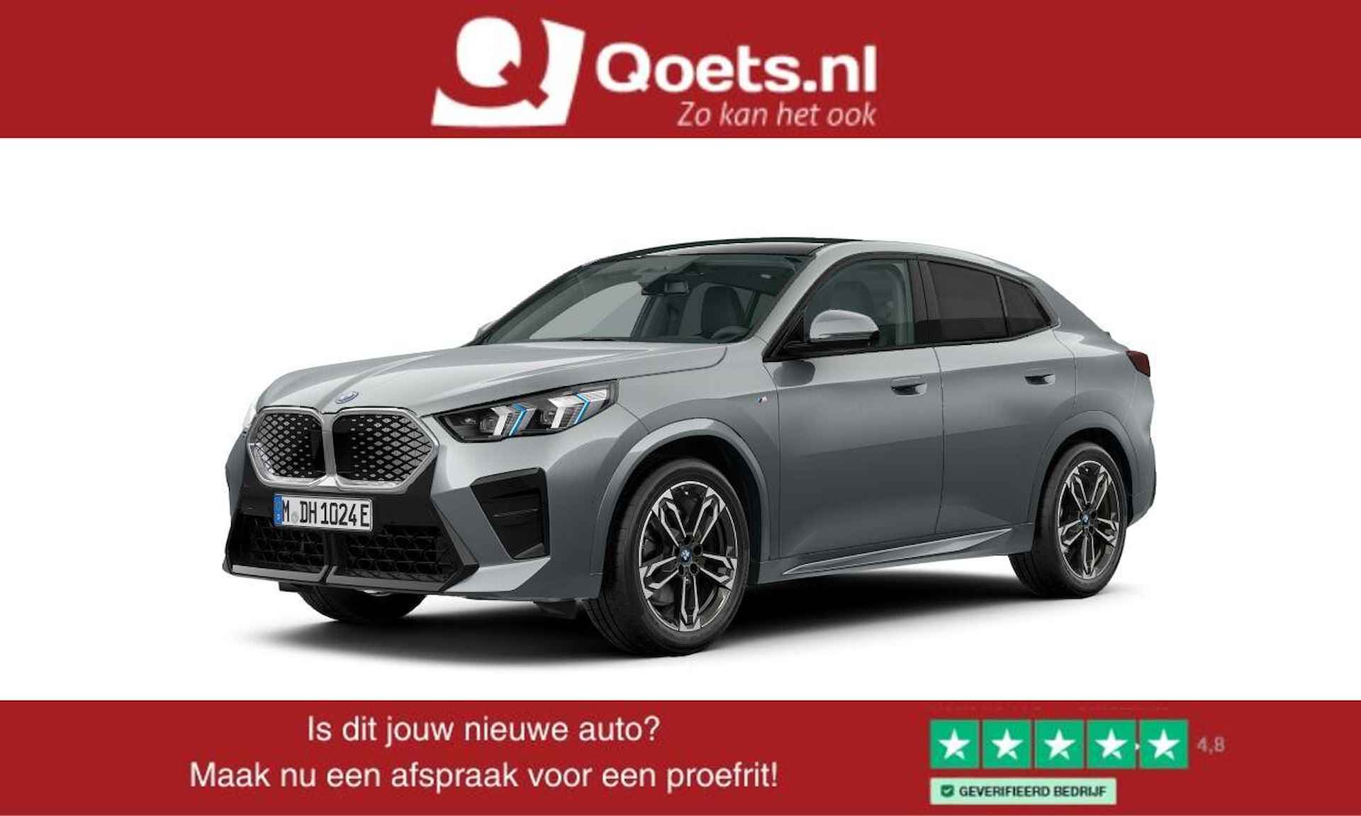 BMW iX2 xDrive30 67kWh M Sport - Panoramadak - Innovation/Comfort Pack - Parking/Driving Assistant - Elektrisch verstelbare/verwarmde voorstoelen - HiFi System Harman Kardon - Getinte/Geluiddempende Ruiten - - 1/18