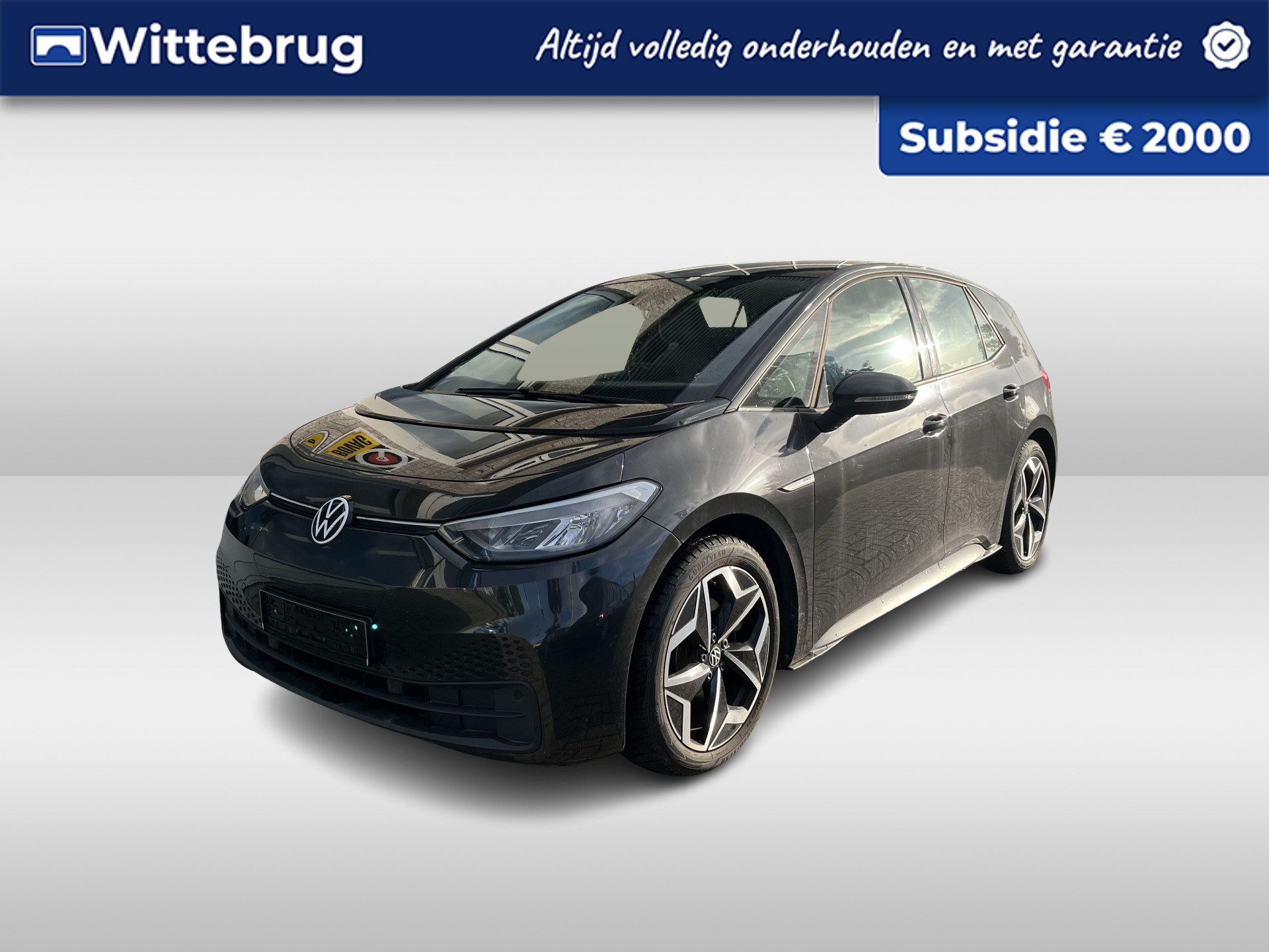 Volkswagen ID.3 First 58 kWh / SUBSIDIE/ PARK. SENSOREN/ LED/ STOEL EN STUUR VERWARM./ ADAPT. CRUISE/ APP CONNECT/ NAVI/ CLIMA/ DAB/ 19" LMV/