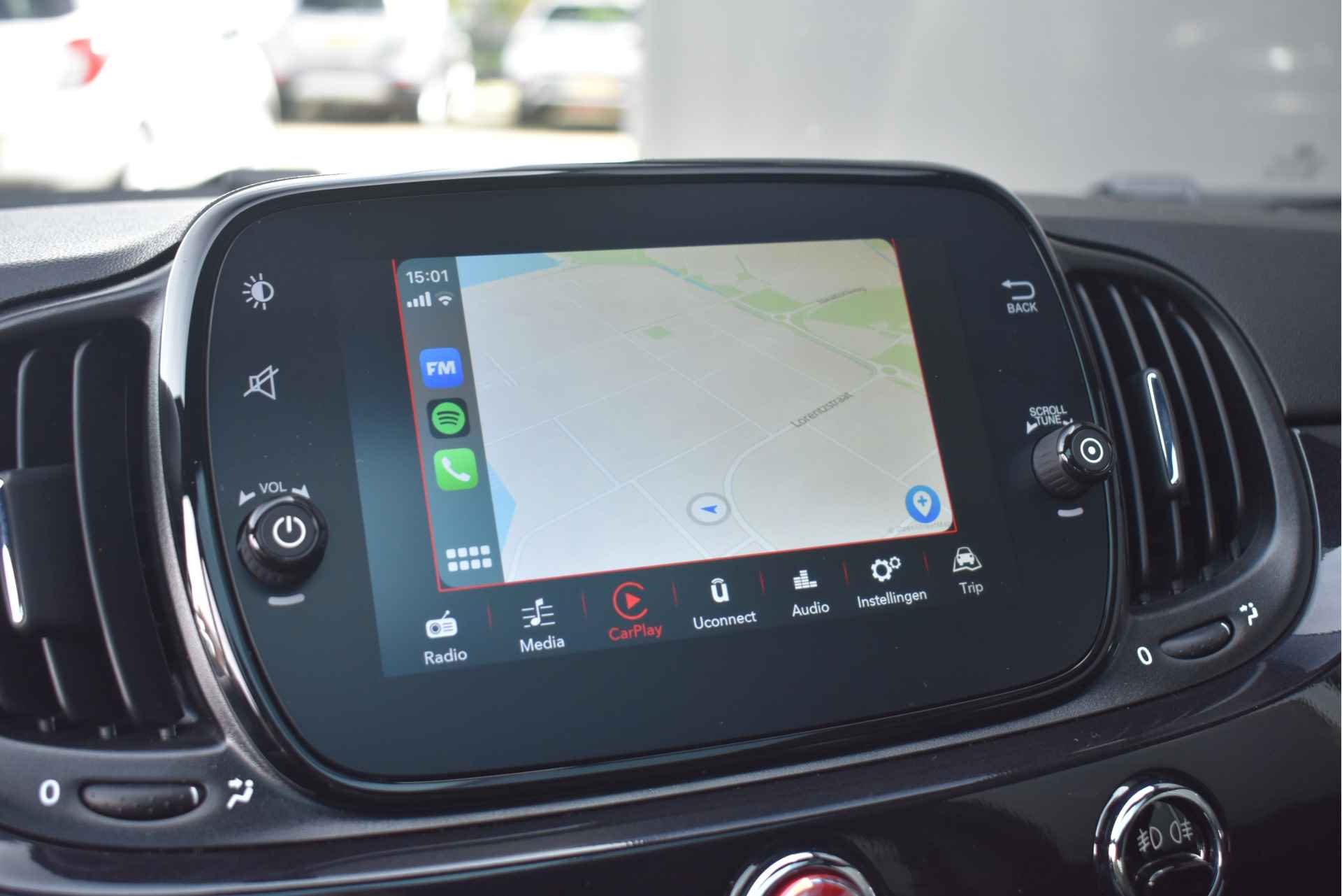 Fiat 500 1.0 Hybrid Dolcevita DEMO-DEAL! | Navigatie by App | Panoramadak | Climate Control | 15"LMV | Airco | !! - 17/32