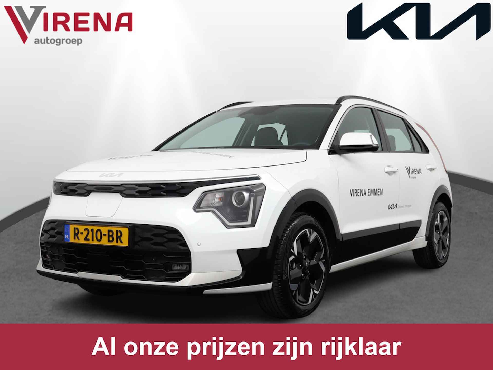Kia Niro EV DynamicLine 64.8 kWh - Rijdende Demo - Navigatie - Camera - Parkeersensoren - €2000 subsidie beschikbaar - Fabrieksgarantie tot 07-2029 - 1/56