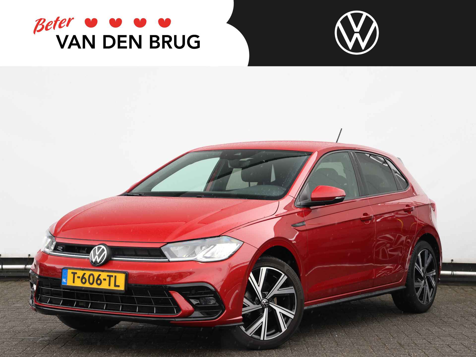 Volkswagen Polo 1.0 TSI R-Line 95pk | LED | Navigatie | 17" Bergamo | Climate control | Cruise control