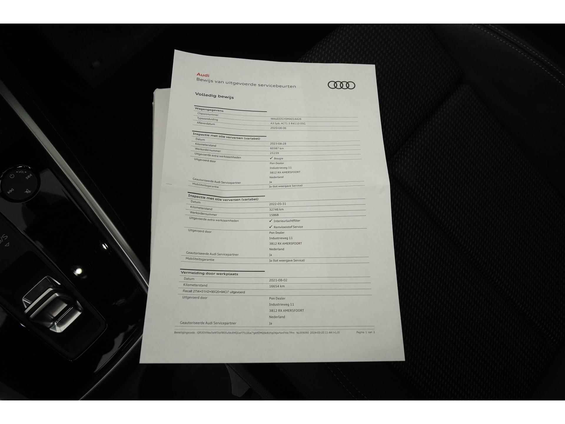 Audi A3 Sportback Sportback 35 TFSI S edition | Schuifdak | Digital Cockpit | Navigatie | Zondag Open! - 46/49