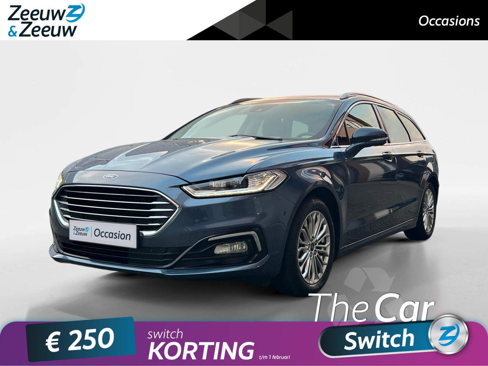 Ford Mondeo Wagon 2.0 IVCT HEV Titanium |Navigatie| Dode hoek detectie| Applecarplay |Elektrische achterklep|