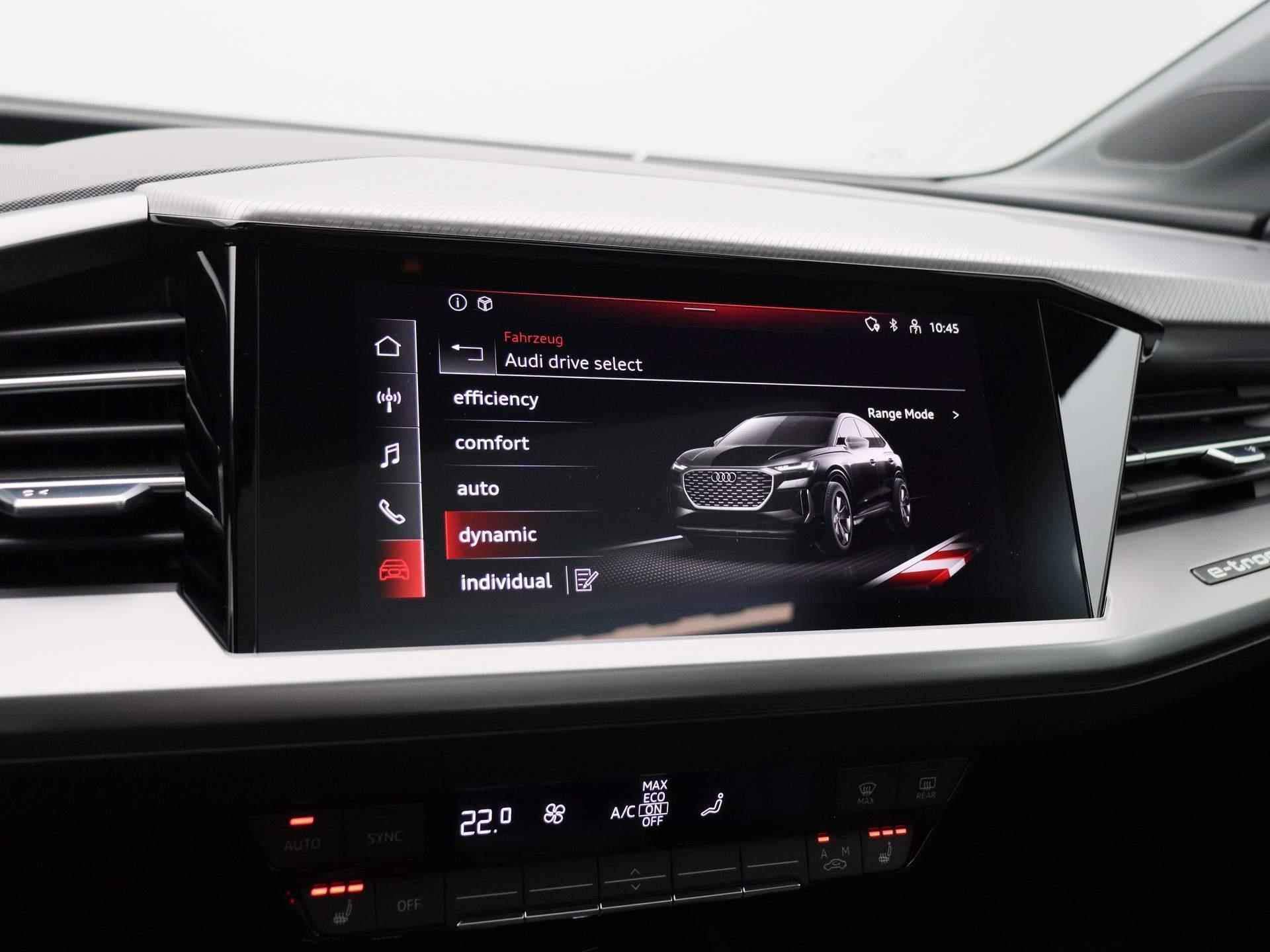 Audi Q4 Sportback e-tron 40 Advanced edition 82 kWh 204 PK | Automaat | Panoramadak | Climate Control | Stoelverwarming | Parkeersensoren | Virtual Cockpit | Audi drive select | LED | Lichtmetalen velgen | - 32/42