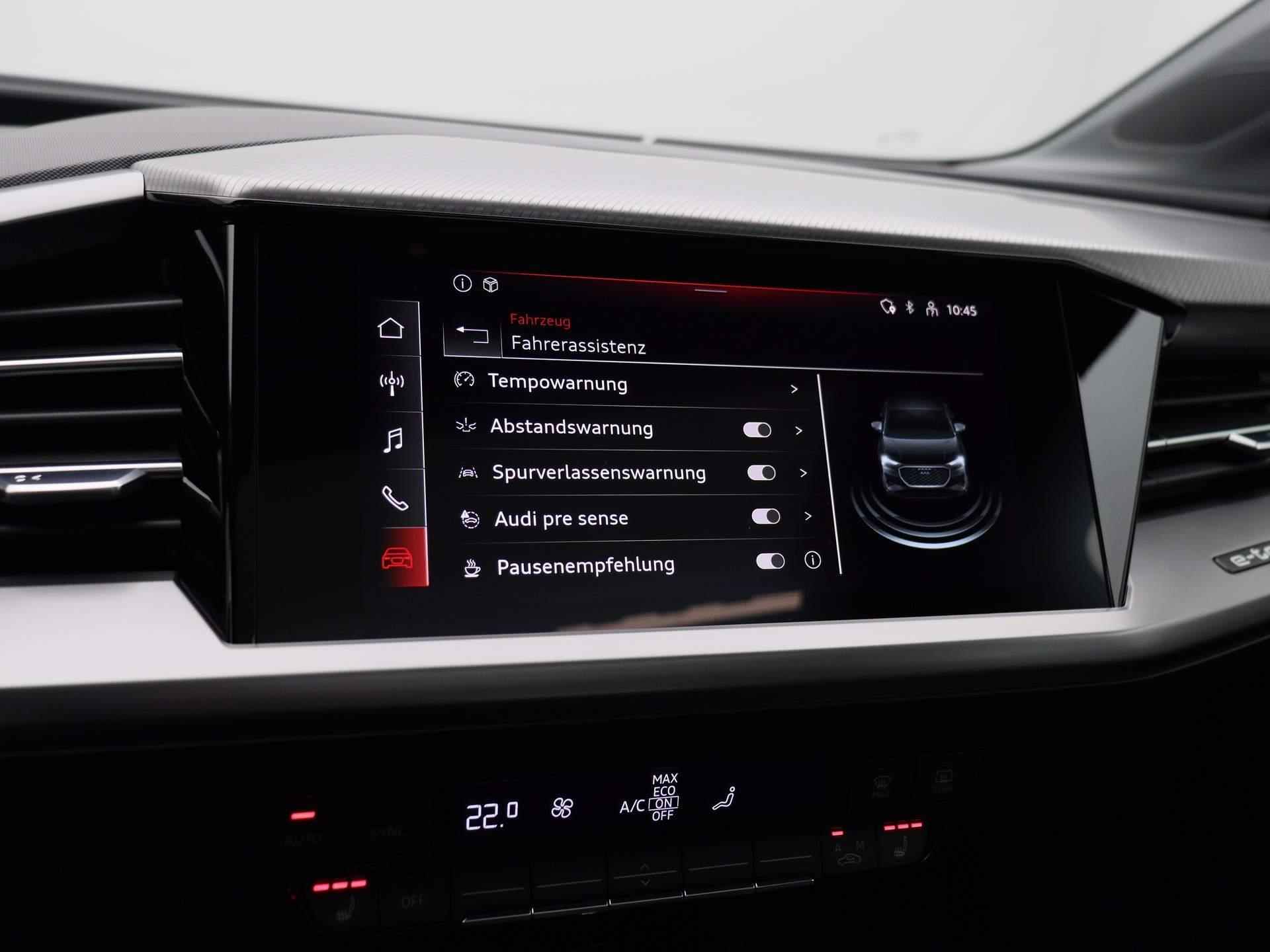 Audi Q4 Sportback e-tron 40 Advanced edition 82 kWh 204 PK | Automaat | Panoramadak | Climate Control | Stoelverwarming | Parkeersensoren | Virtual Cockpit | Audi drive select | LED | Lichtmetalen velgen | - 33/42
