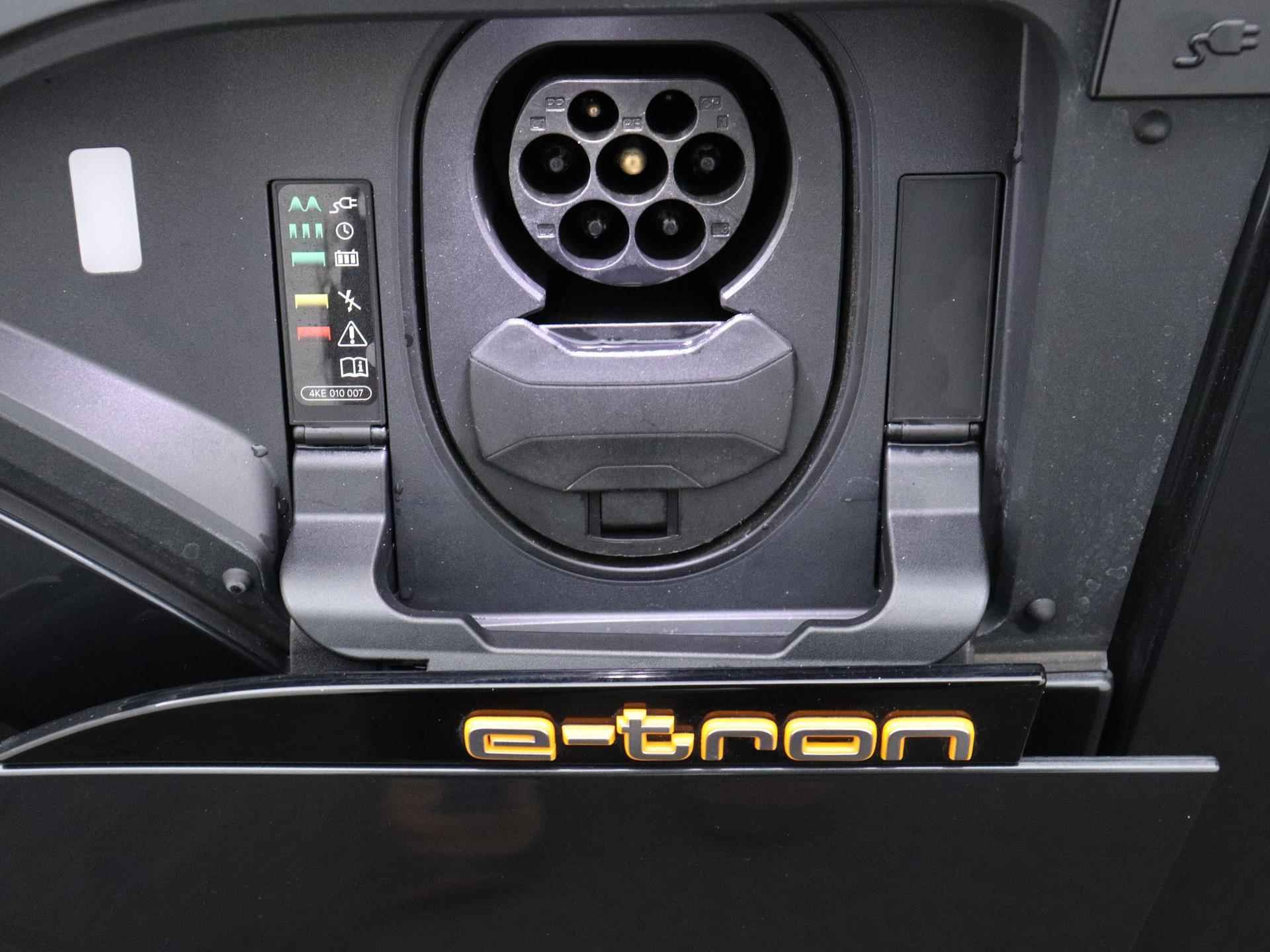 Audi e-tron e-tron 50 quattro Launch edition plus 71 kWh 313 PK | Automaat | Navigatie | Trekhaak | Panoramadak | Stoelverwarming | Parkeersensoren | Leder interieur | Adaptive cruise control | Lichtmetalen velgen | - 9/24