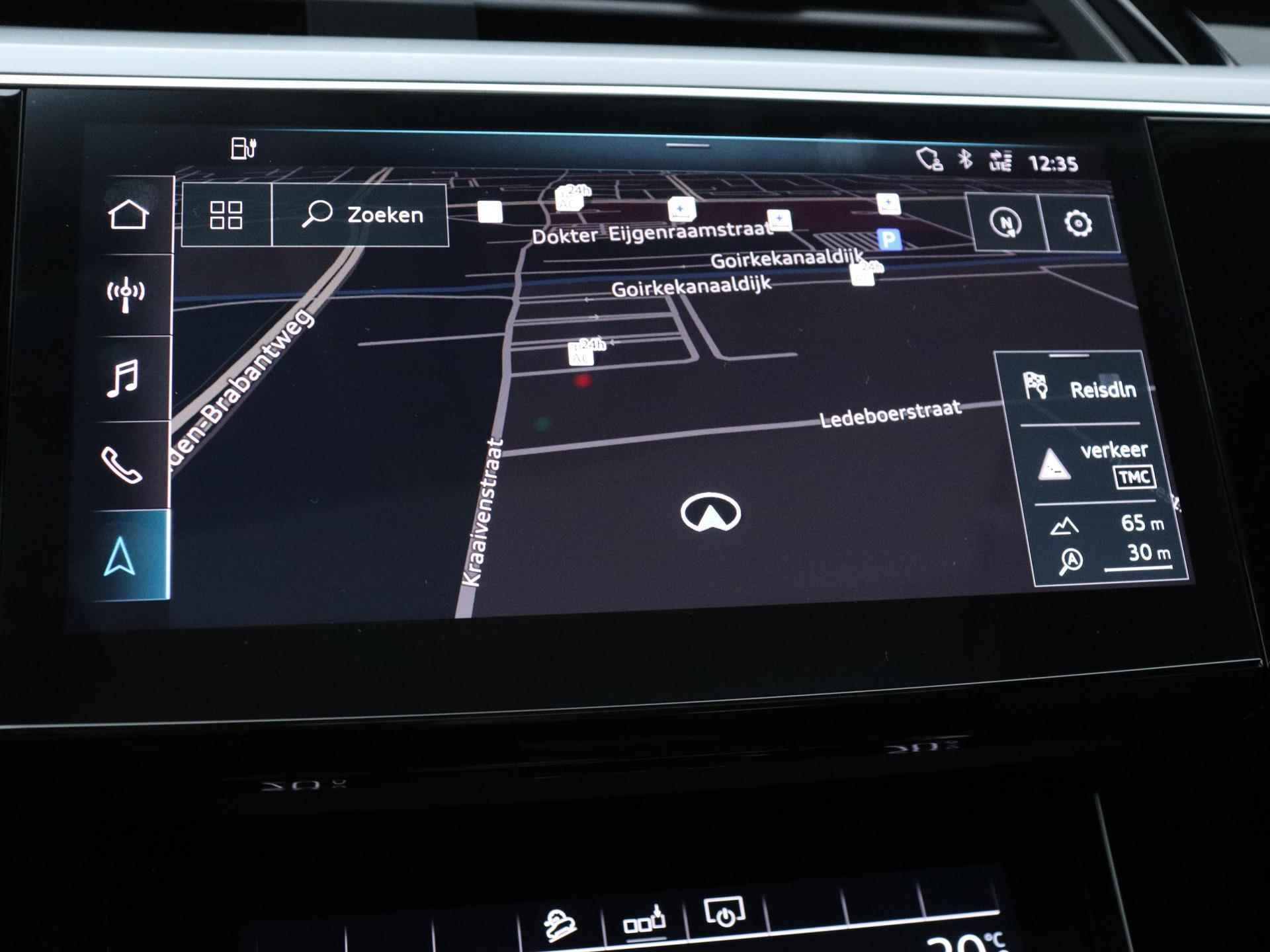 Audi e-tron e-tron 50 quattro Launch edition plus 71 kWh 313 PK | Automaat | Navigatie | Trekhaak | Panoramadak | Stoelverwarming | Parkeersensoren | Leder interieur | Adaptive cruise control | Lichtmetalen velgen | - 16/24