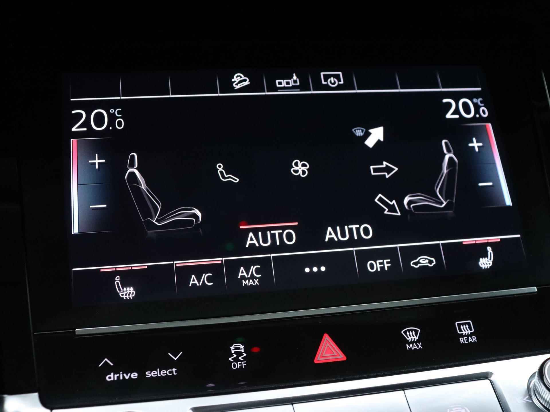 Audi e-tron e-tron 50 quattro Launch edition plus 71 kWh 313 PK | Automaat | Navigatie | Trekhaak | Panoramadak | Stoelverwarming | Parkeersensoren | Leder interieur | Adaptive cruise control | Lichtmetalen velgen | - 17/24
