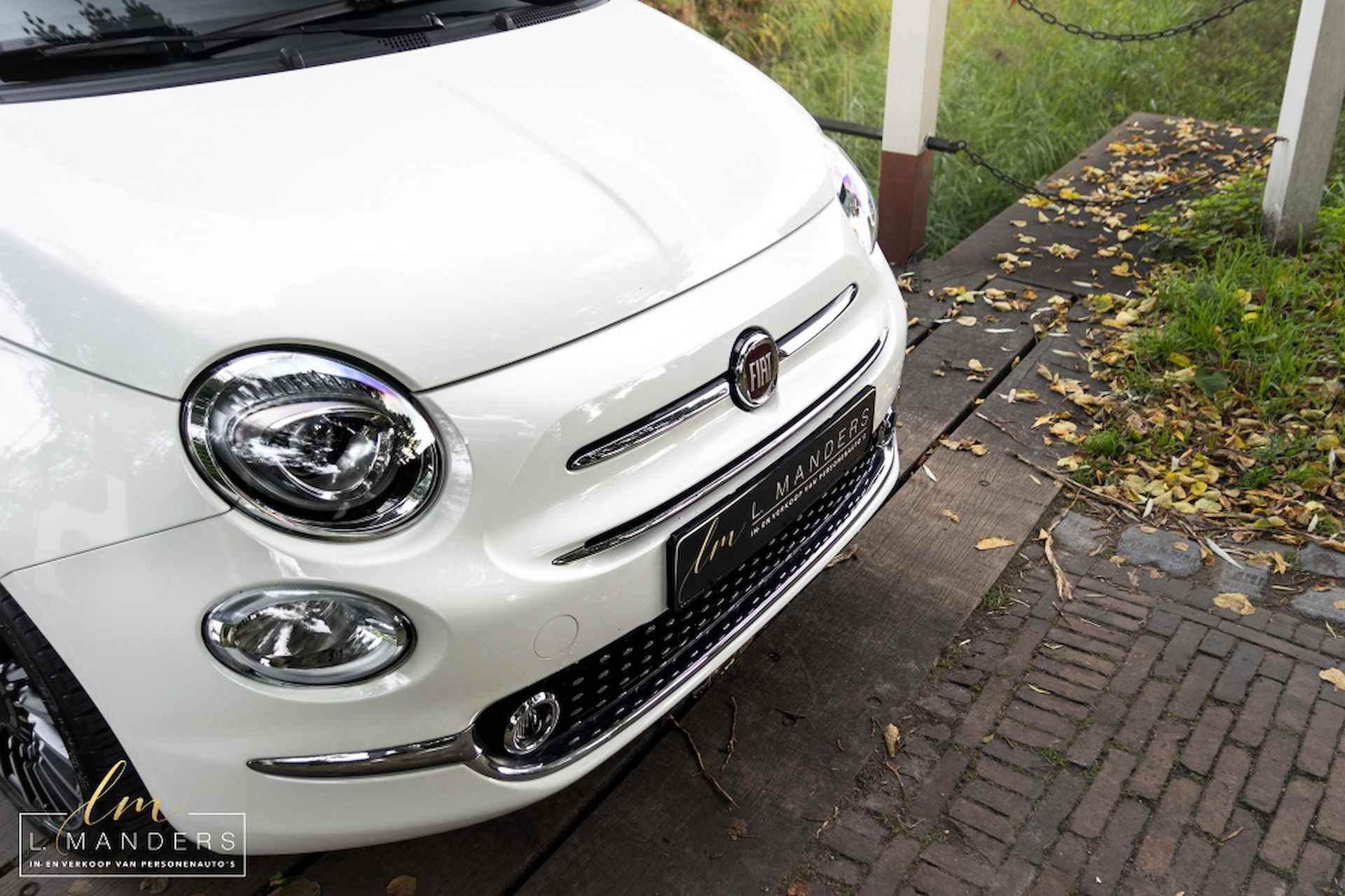 Fiat 500 1.2 Lounge Boretti 2019 WIT | Panoramadak | Display | PDC | Lede - 8/24