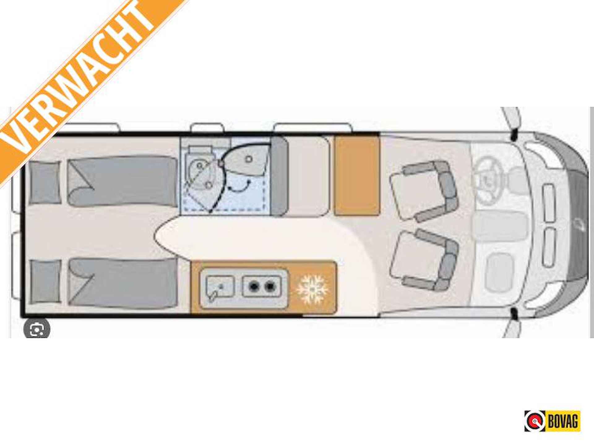 Hymer Tramp CL Exclusive L 674 CL - 2 APARTE BEDDEN - 1/3