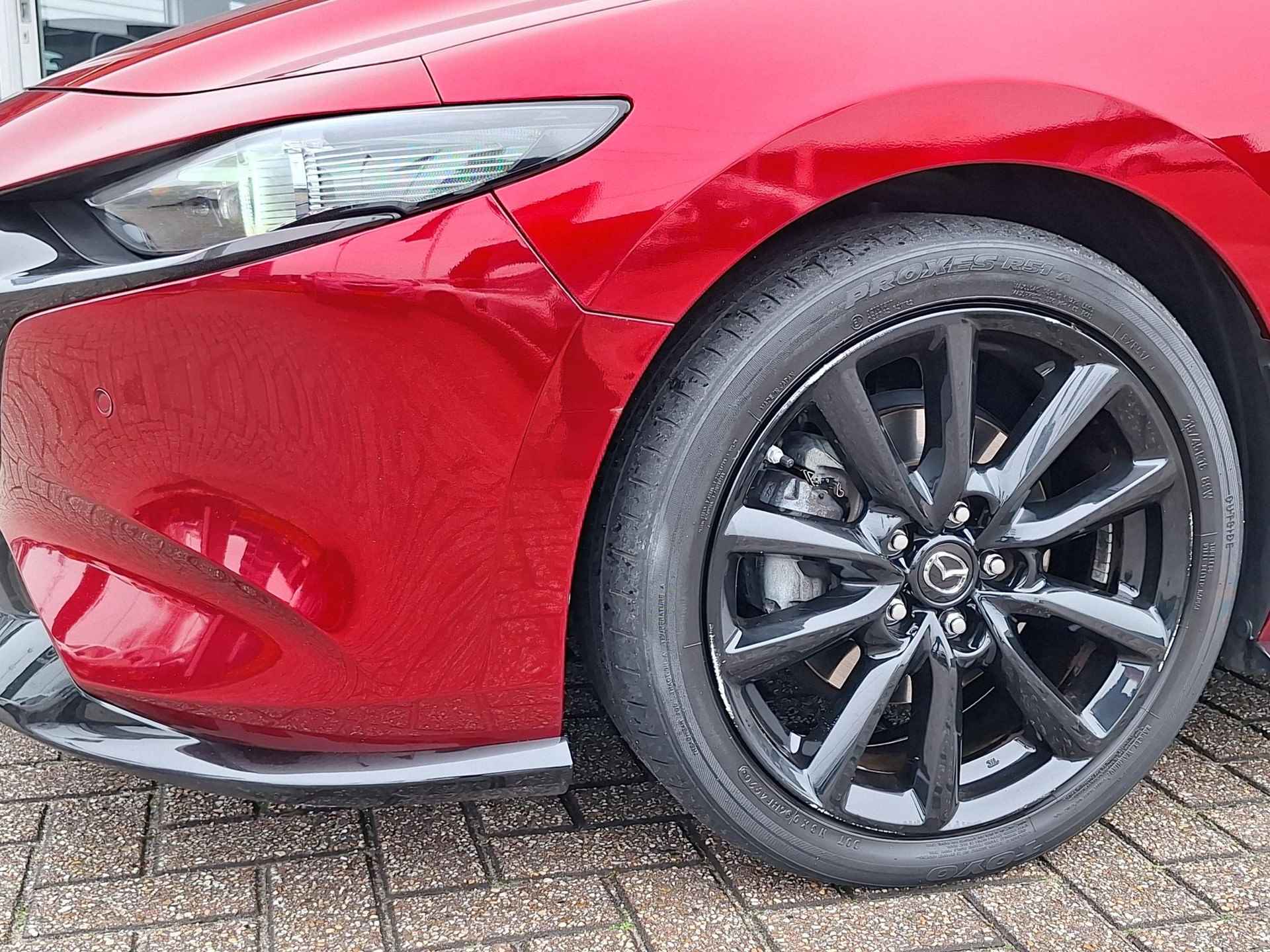 Mazda 3 2.0 e M Hybrid 186 Luxury Aero Pack Automaat Mazda 3 2.0 e-SkyActiv-X M Hybrid 186 Luxury Aero Pack | Rijklaarprijs! | Sport Pack | Leder | Memory Seat | Full LED | Adaptive CC | Climate Control | Inclusief 36 mnd Garantie! | - 14/42