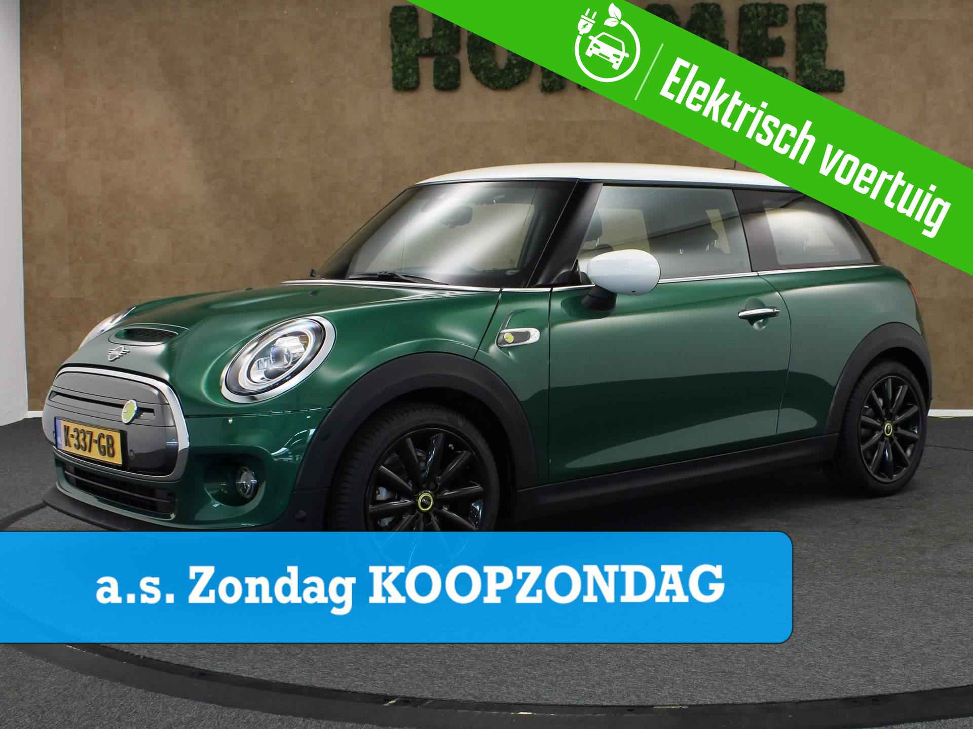 Mini Mini Electric Charged 33 kWh  - ORIGINEEL NEDERLANDSE AUTO - 33 KWH ACCU - HEAD UP DISPLAY - NAVIGATIE - LEDEREN BEKLEDING - 17 INCH LICHT METALEN VELGEN - PARKEERSENSOREN VOOR/ ACHTER - TWO TONE LAK - VOORSTOELEN VERWARMD - HARMAN KARDON AUDIO - CLIMATE CONTROL