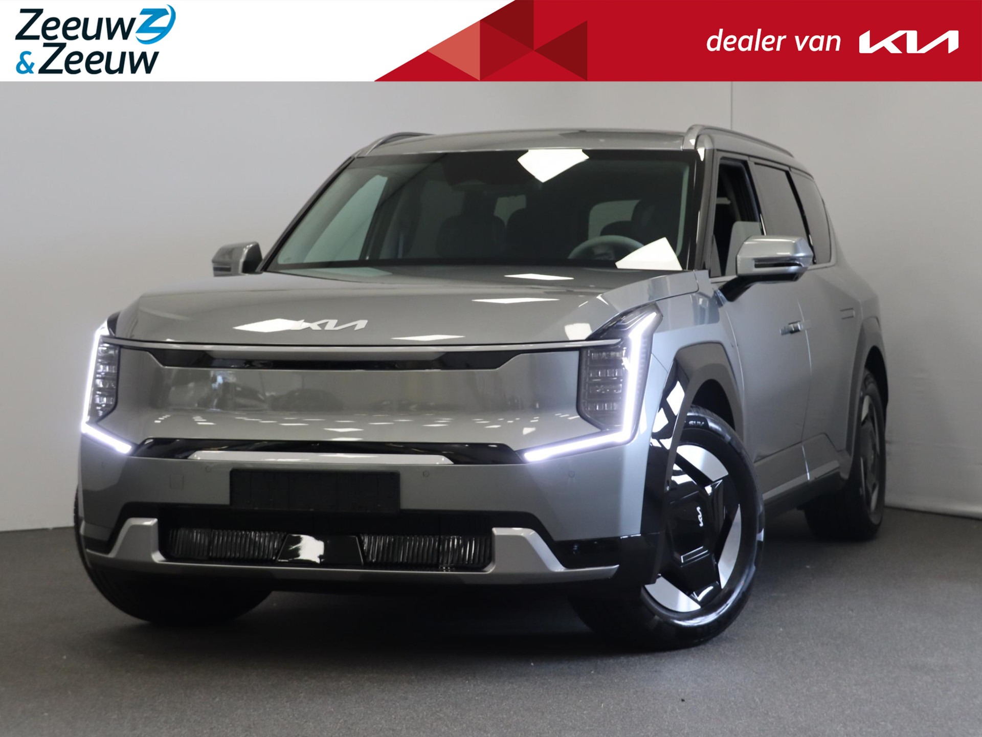 Kia EV9 Plus 99.8 kWh | €1700,- Korting + Laadpaal voor €1.000,- (t.w.v. €1.700,-) | actierente 3.99% | 7-zitter |actieradius tot 563 km Sunroof | KIA LEIDERDORP : 071 760 06 00