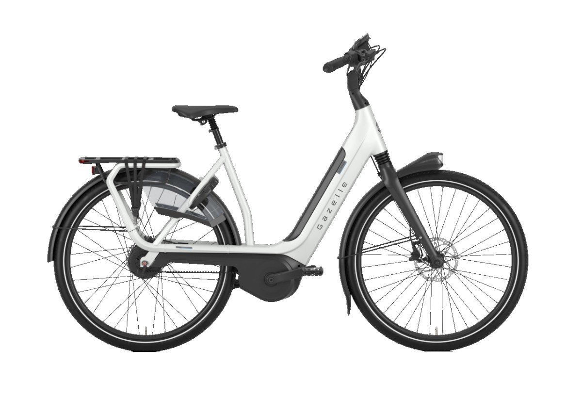 GAZELLE Avignon C380 HMB 500Wh 2023 DEMO ZOLDER (4500KM) Dames Pebble Grey Mat 53cm 2023