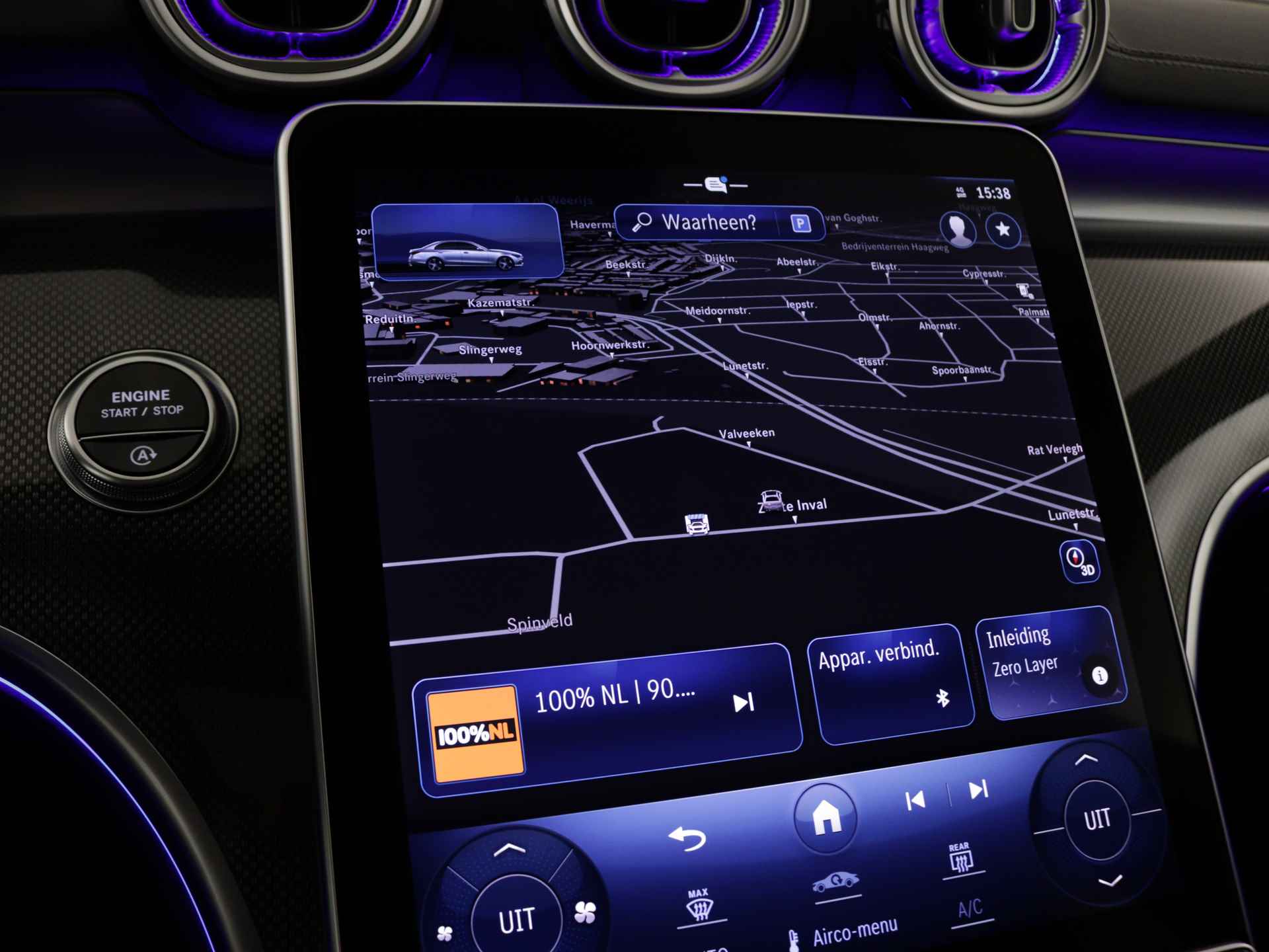 Mercedes-Benz C-Klasse 200 AMG Line | Nightpakket | Memorypakket | Parkeerpakket met 360°-camera | Head-up display | Premium sfeerverlichting | DIGITAL LIGHT | USB-pakket | Panoramaschuifdak | - 21/39