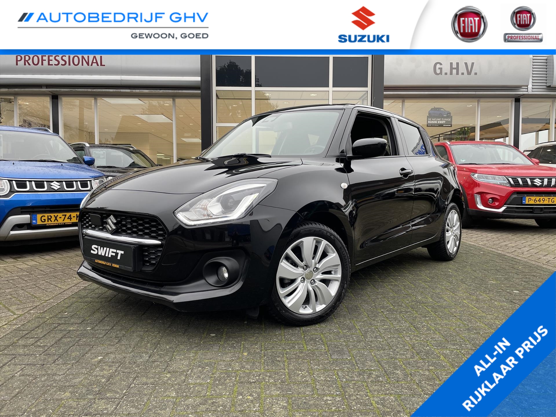 Suzuki Swift 1.2 DualJet 83pk Smart Hybrid CVT Select | All season banden |