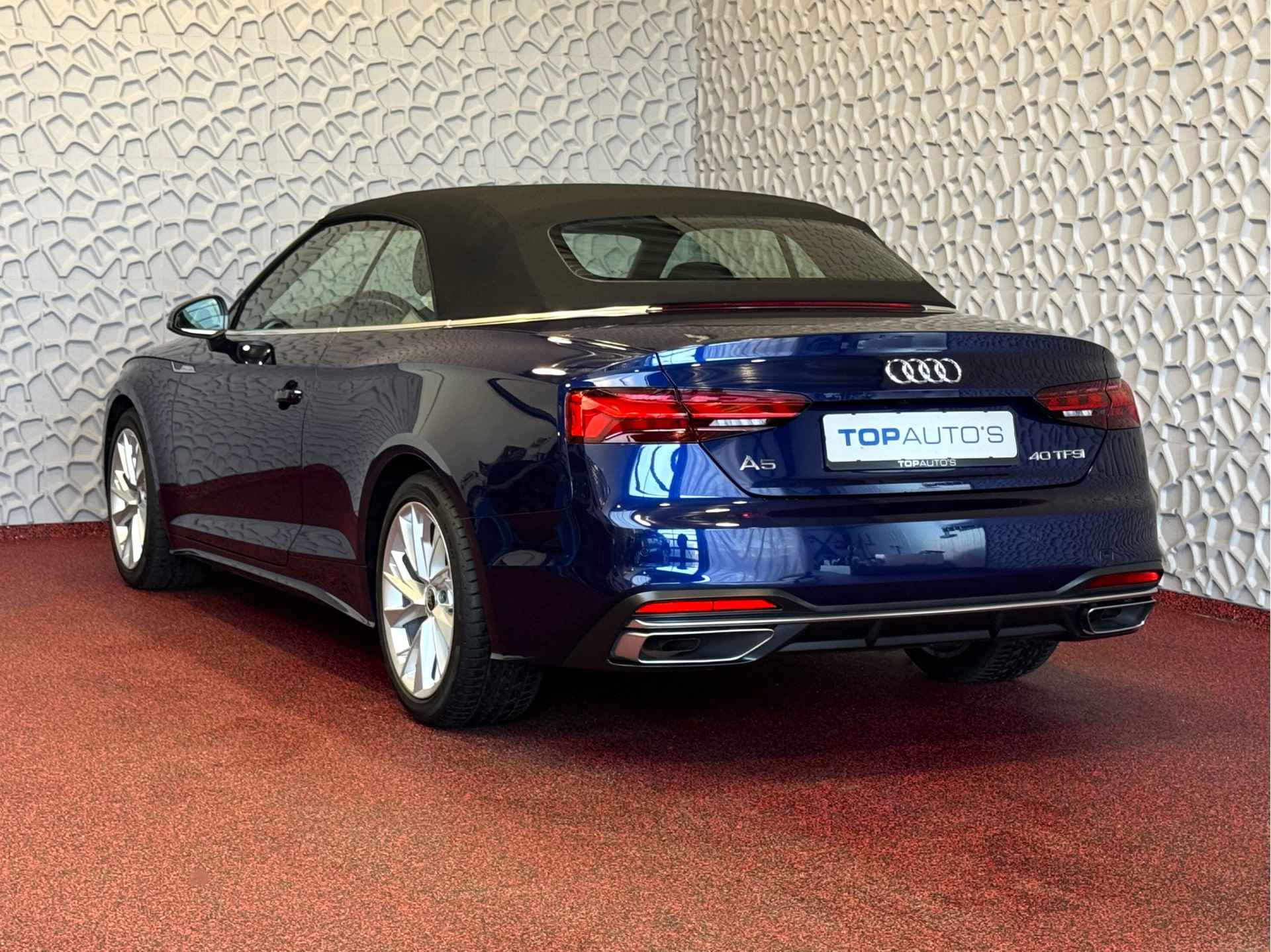 Audi A5 Cabriolet 40 TFSI 204 PK ADVANCED LEER NAVI CAMERA NEK/STOELVERW. ADAP.CRUISE 04/2024 - 3/101