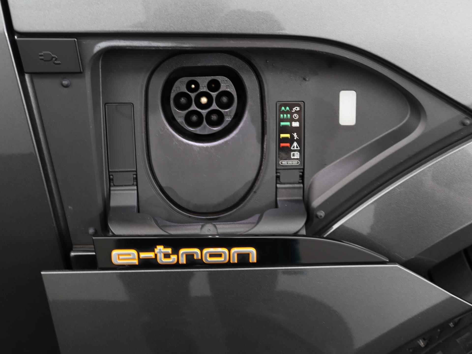 Audi e-tron Sportback S 503PK quattro | S-Sportstoelen | Pano.dak | B&O | Stoelverwarming V+A | 21' velgen | Top view camera | Head-up | Carbon | Verlengde fabrieksgarantie* - 17/64