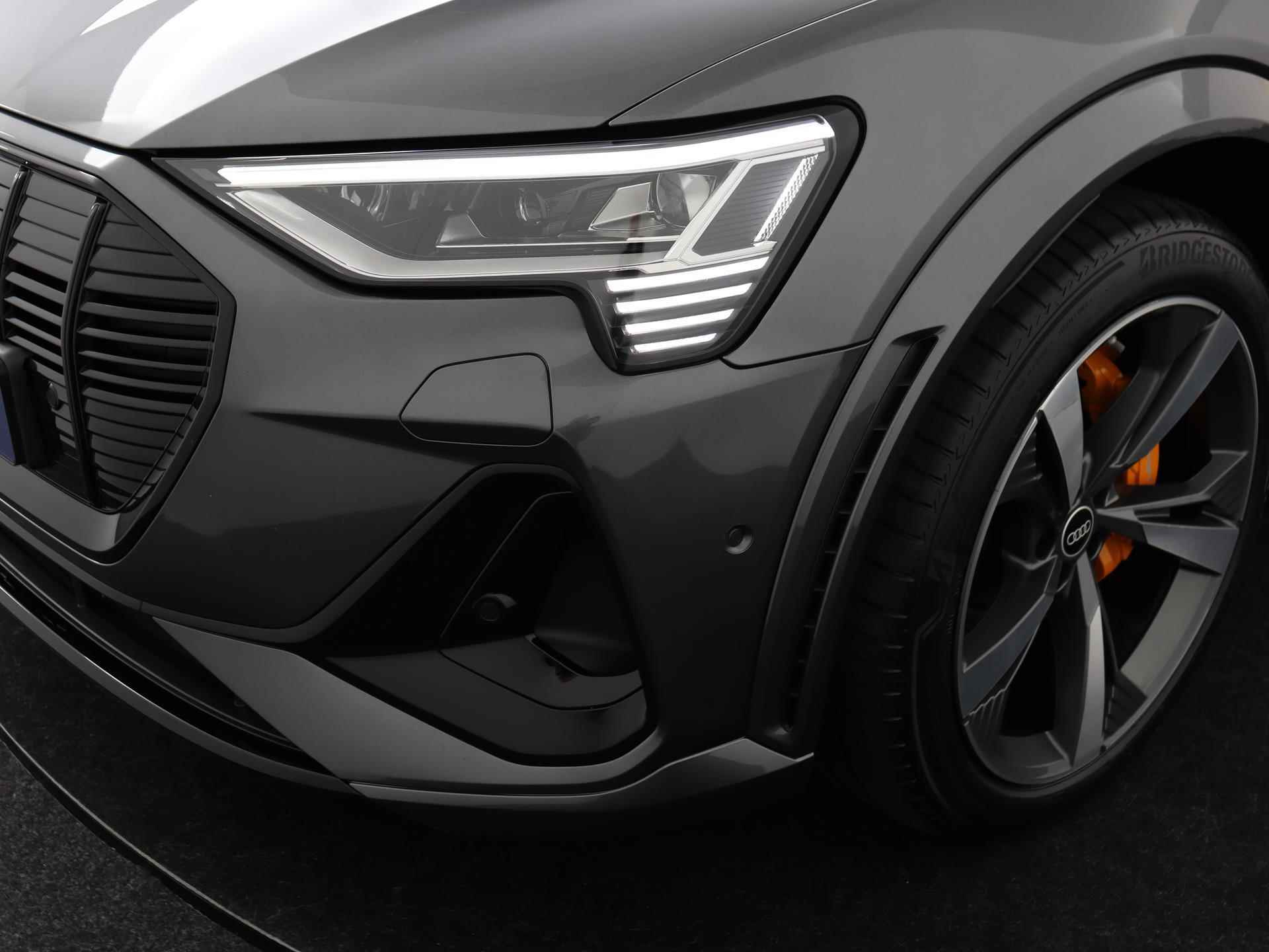 Audi e-tron Sportback S 503PK quattro | S-Sportstoelen | Pano.dak | B&O | Stoelverwarming V+A | 21' velgen | Top view camera | Head-up | Carbon | Verlengde fabrieksgarantie* - 18/64