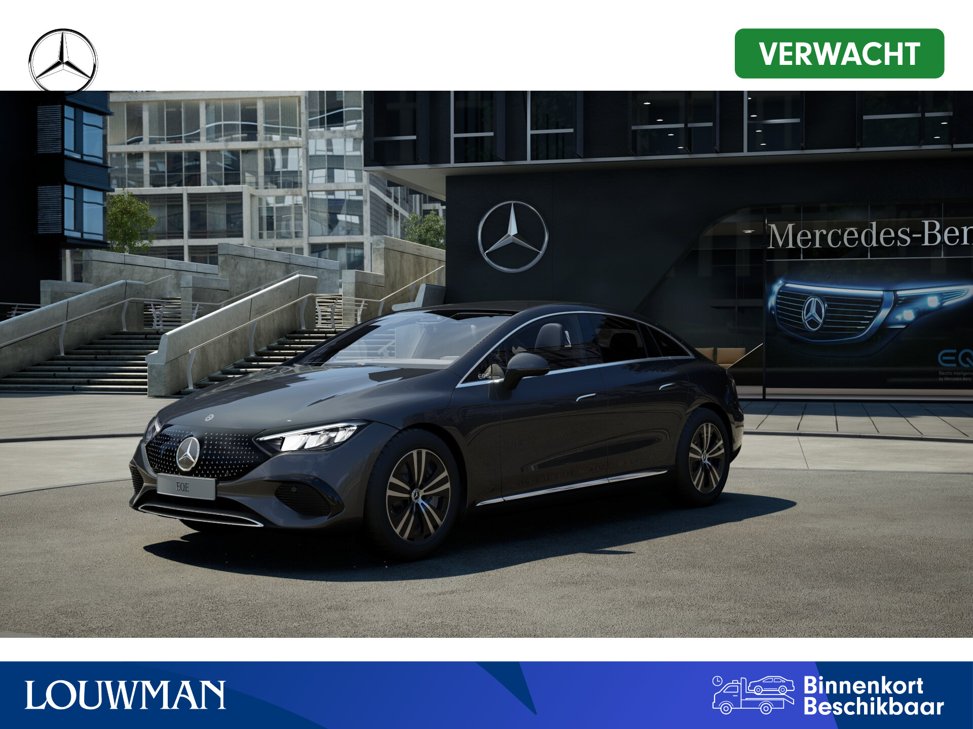 Mercedes-Benz EQE 300 Business Edition 90 kWh | Trekhaak | Rijassistentiepakket | Parkeerpakket met achteruitrijcamera | KEYLESS GO-pakket | GUARD 360 ° Vehicle protection | Business Plus Pack | 	Dodehoekassistent |