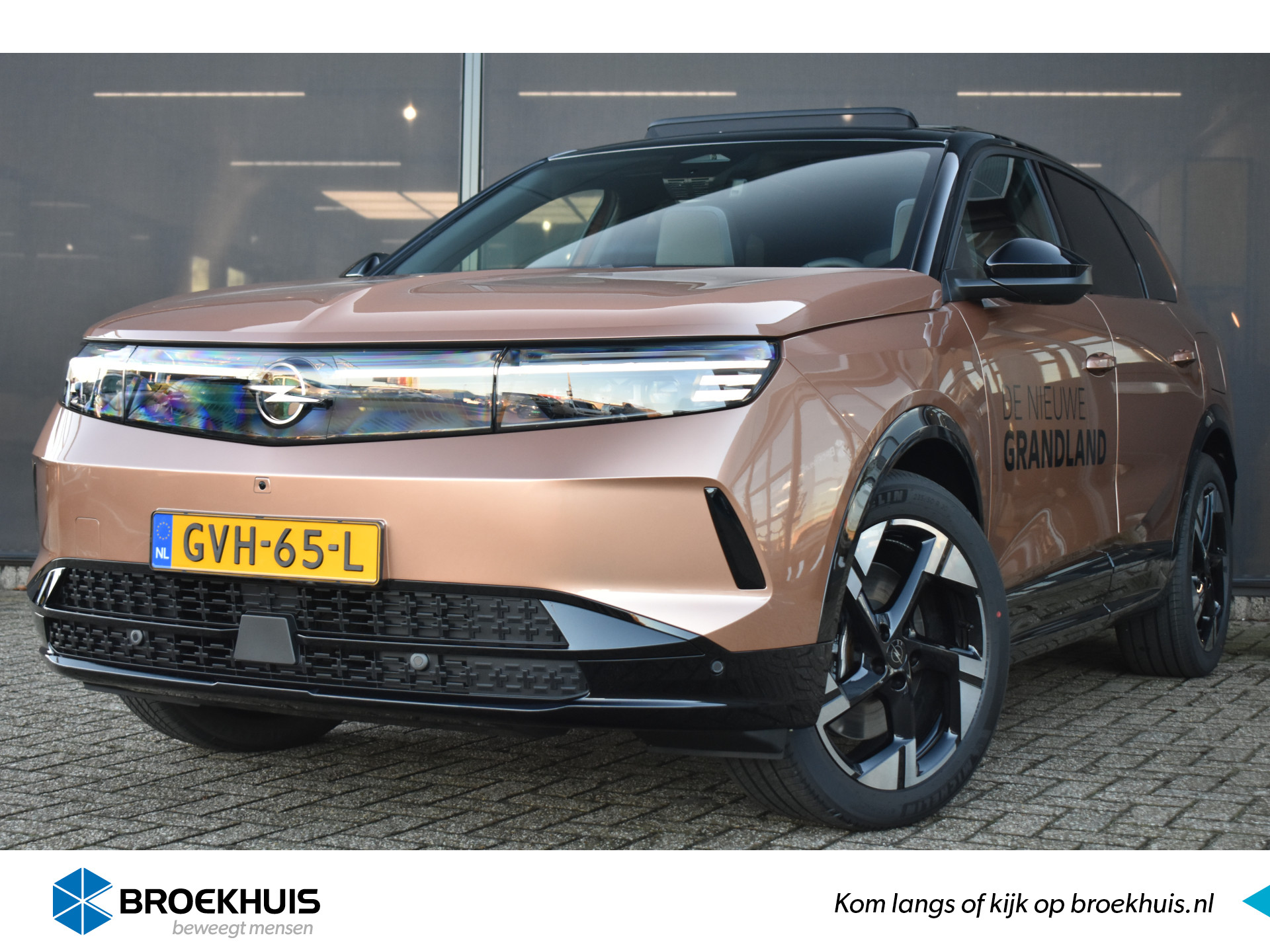 Opel Grandland Electric GS 73kWh DEMO-DEAL! | Schuif-/Kanteldak | Comfortstoelen | LED-Matrix | Stuur/Stoelverwarming | 360 Camera | Adaptive Cruise | D