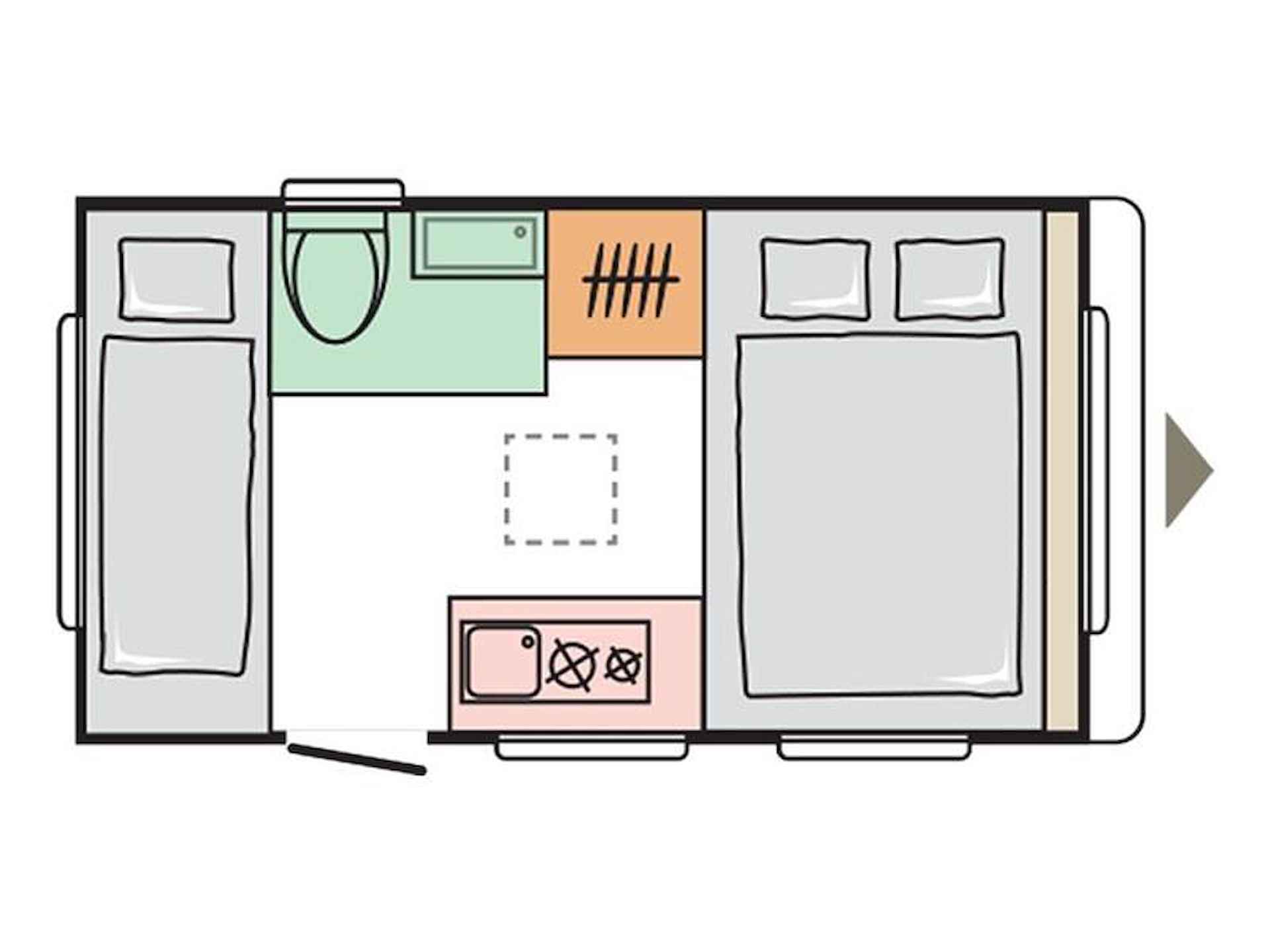 Adria Aviva 360 DD Stapelbed Voortent Unico - 20/21