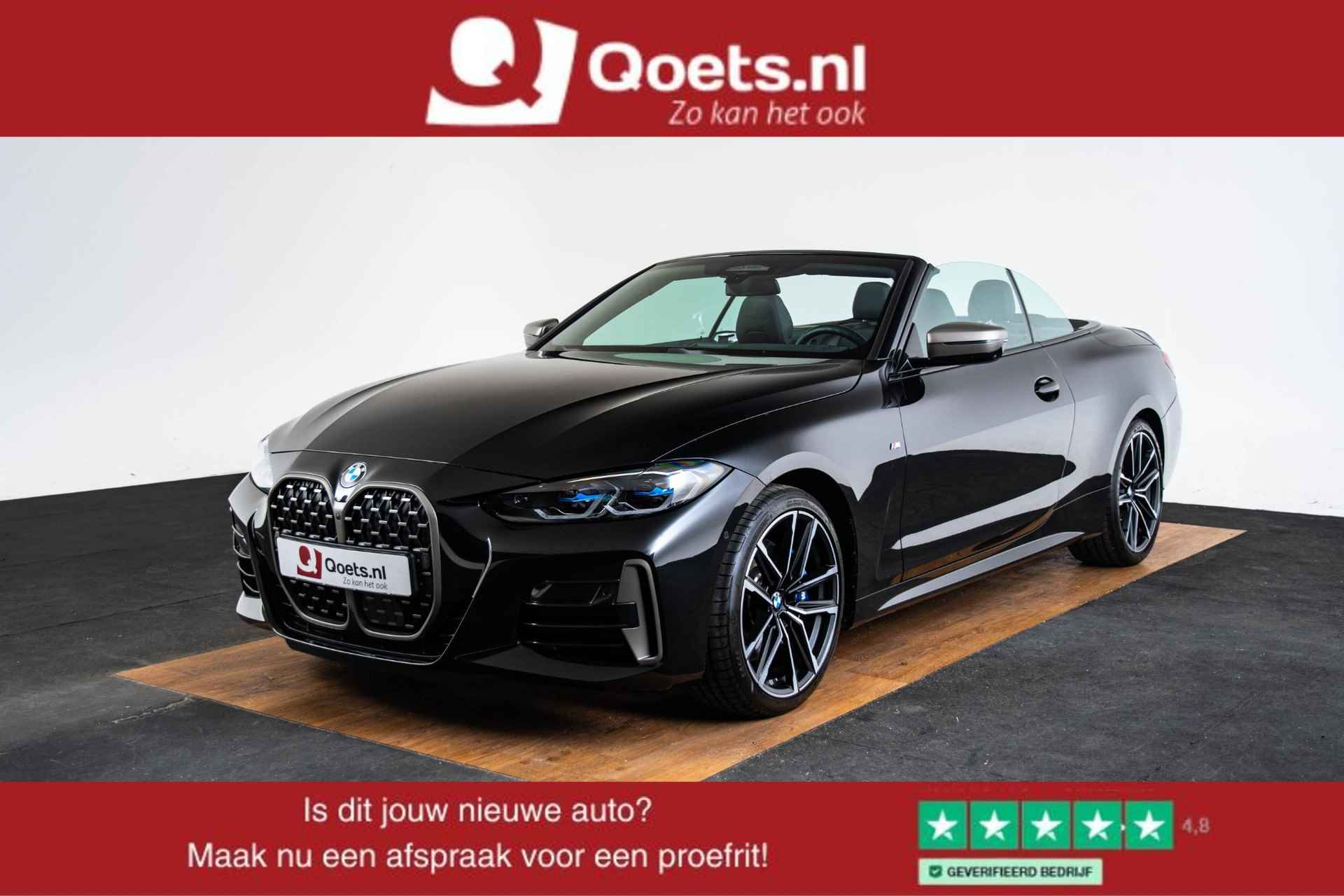 BMW 4-serie Cabrio M440i xDrive Driving/Parking Assistant Professional - Harman Kardon - Comfort Access - Stoelverwarming - M Sportrem/onderstel/sportdifferentieel - Laser - Air collar - 1/80