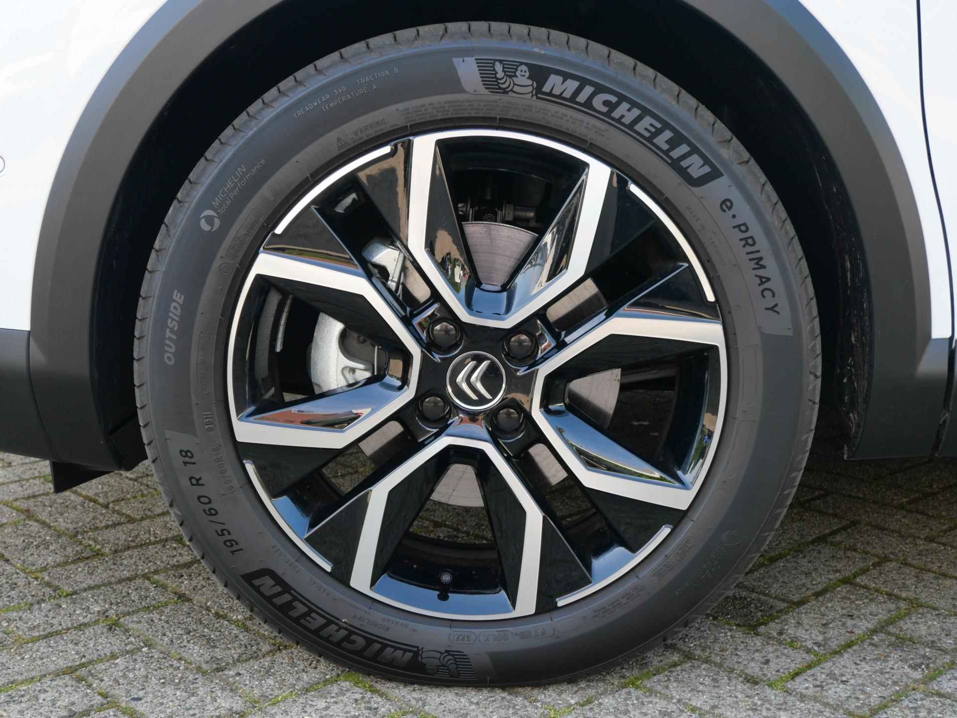 Citroën Ë-C4 5-deurs Shine EV 3-FASEN 50kWh 136pk AUTOMAAT | 12% BIJTELLING! | SCHUIF/KANTELDAK | COMFORTSTOELEN | NAVI | HEAD-UP DISPLAY | CAMERA | CLIMA | ADAPTIVE CRUISE CONTROL - 21/113