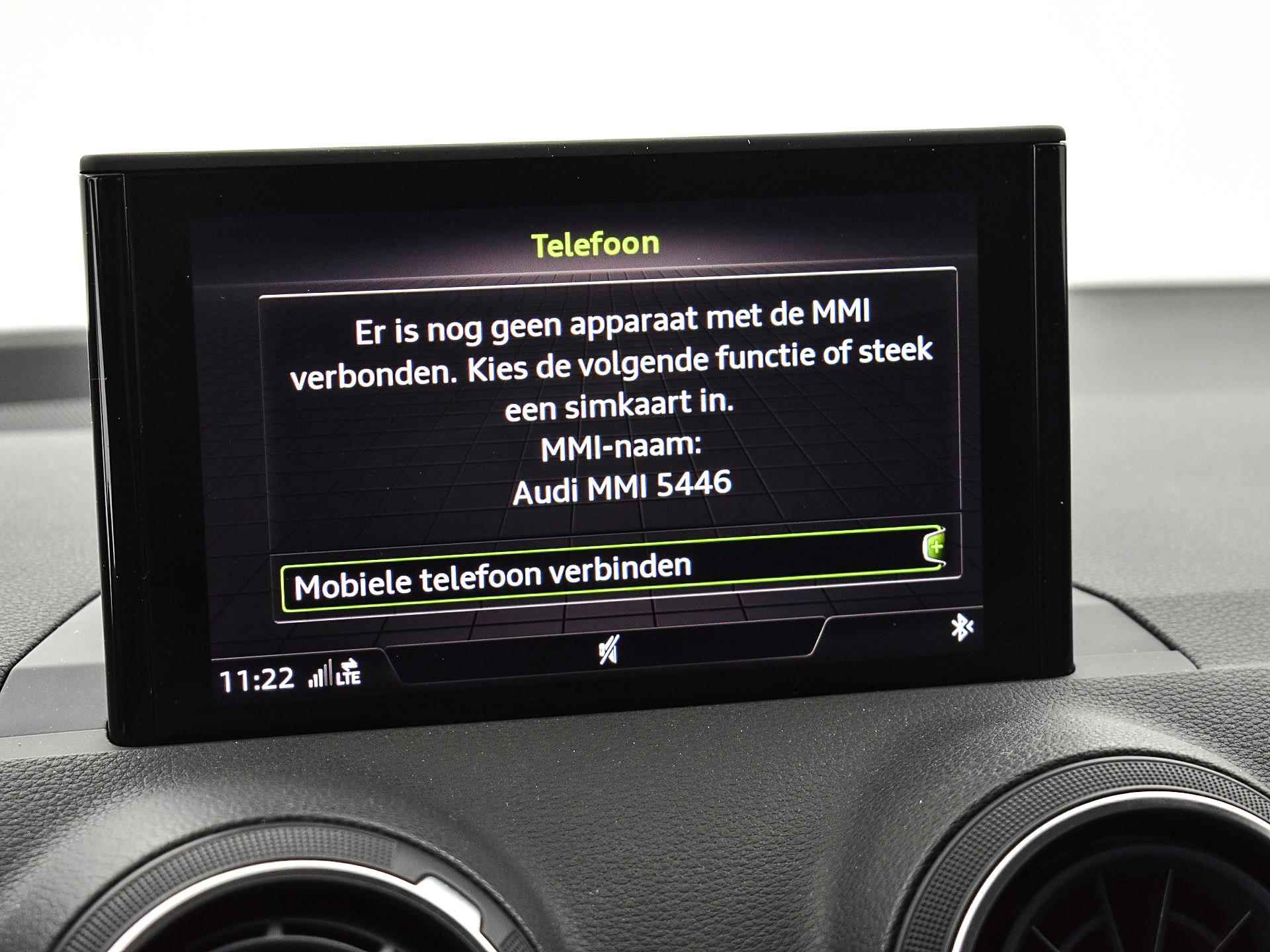 Audi Q2 1.4 TFSI 150pk S-Tronic CoD #limited | Navigatie | Clima | Cruise Control | P-Sensoren | Bluetooth | 18"Velgen | 12 maanden BOVAG Garantie - 6/27