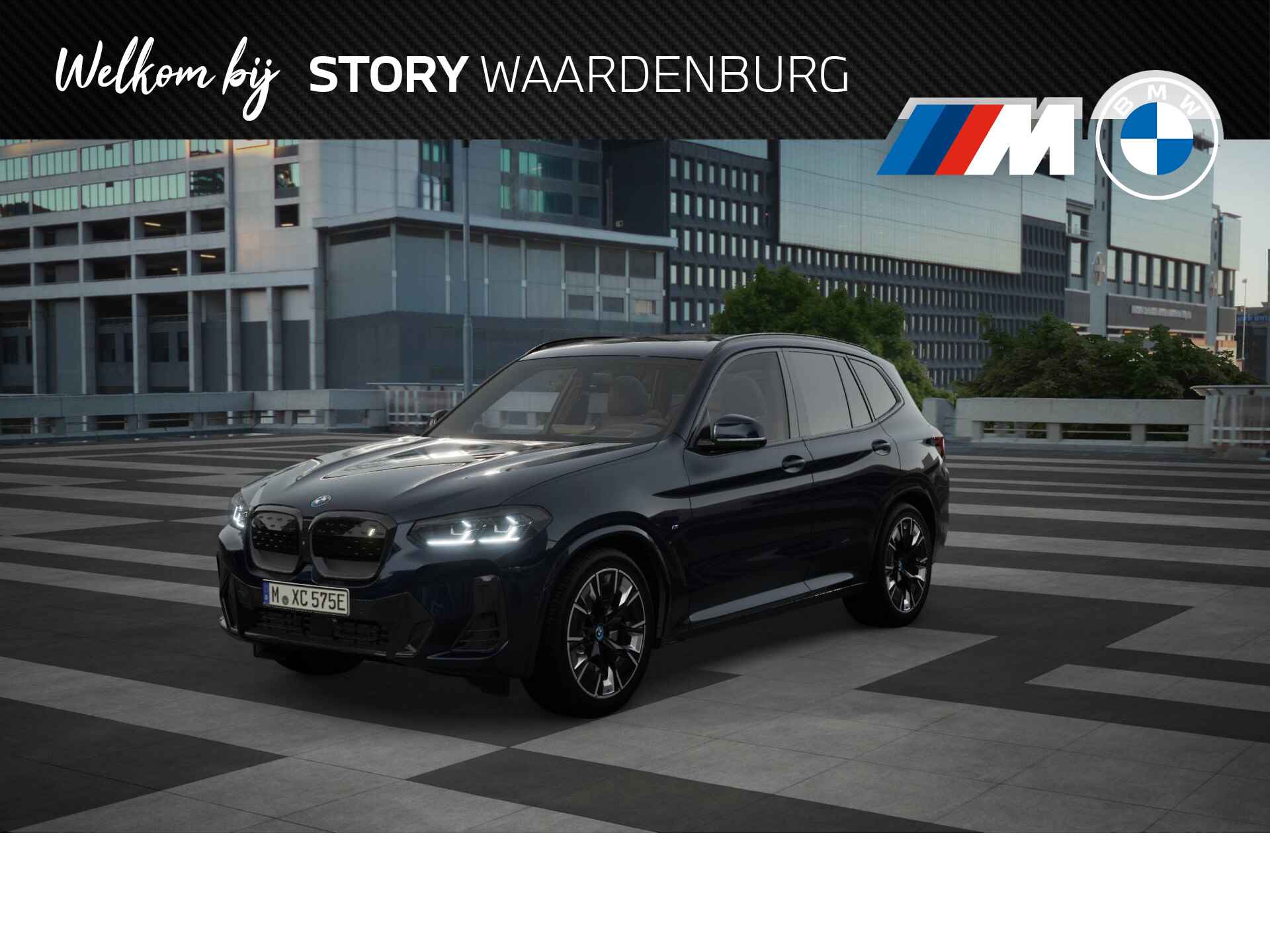 BMW iX3 High Executive 80 kWh / Trekhaak / Sportstoelen / Parking Assistant Plus / Adaptieve LED / Adaptief M Onderstel / Comfort Access / Gesture Control - 1/11