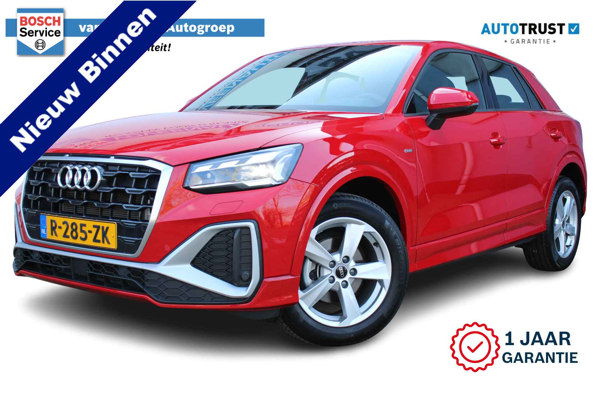 Audi Q2 35 TFSI S Edition | Incl. 12 maanden Garantie | Zwarte hemel bekleding | Matrix LED koplampen | Apple Carplay/Android auto | Lane assist | Parkeersensor v/a | Cruise control | Automaat | Digitale cockpit | 17 Inch LMV | Navigatie | Sfeerverlichting | Climate controle | Lane assist | Origineel NL auto | NAP |