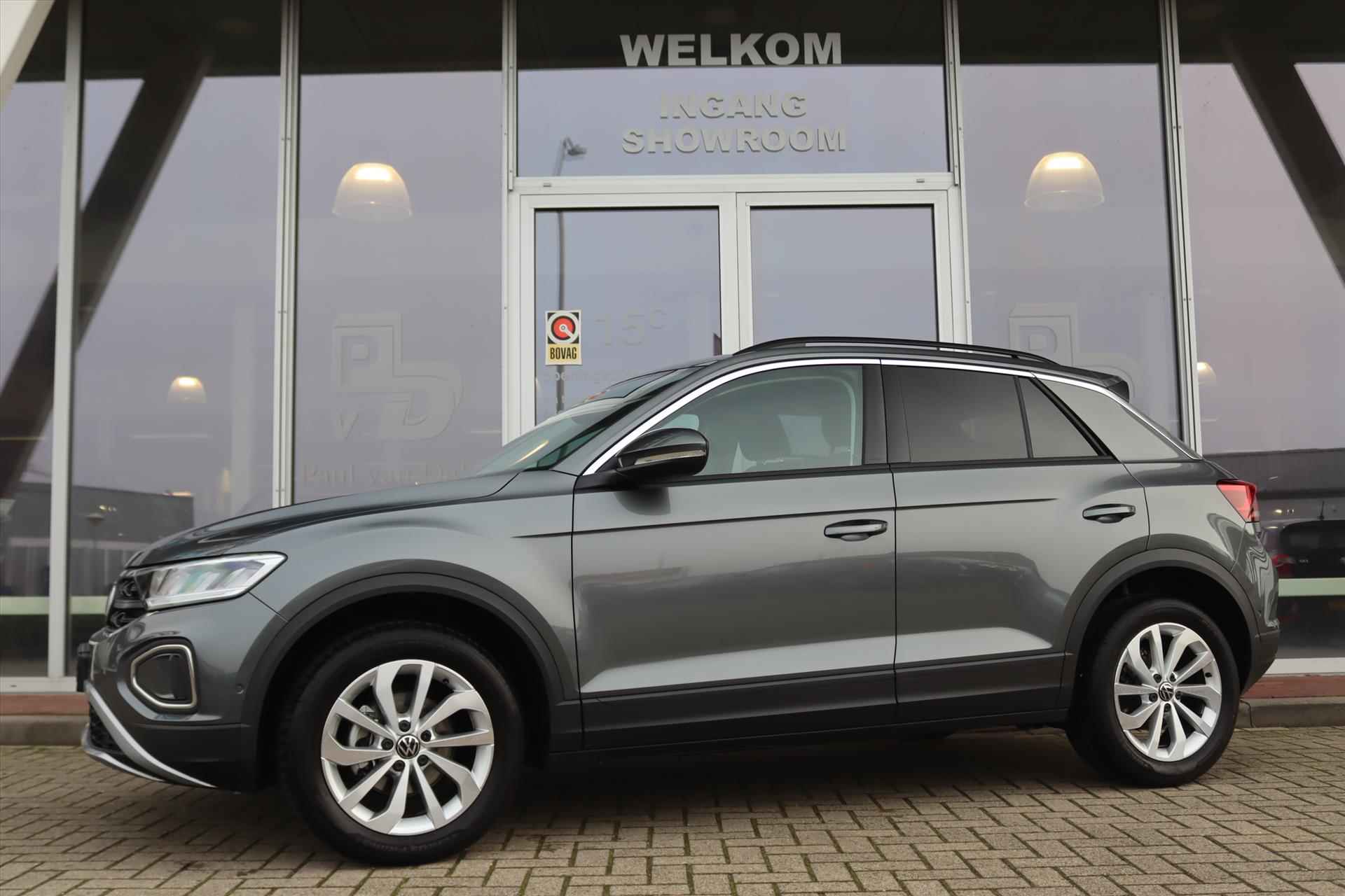 Volkswagen T-Roc 1.5TSI 150PK AUTOMAAT LIFE EDITION Navi Carplay | Adapt.Cruise | Camera | Keyless | Digitaal Cockpit | Stoelverw. | Led | Clima | 17 Inch Lm | - 4/55