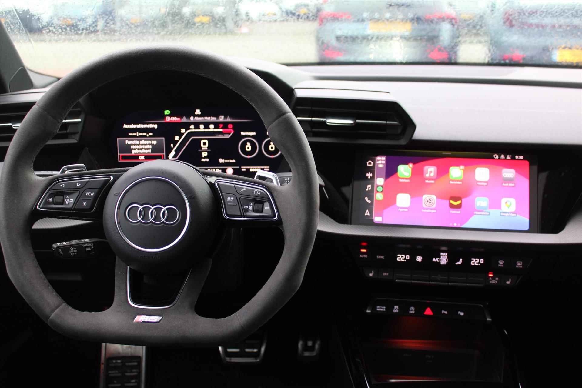 Audi Rs3 2.5TFSI 400PK Quattro Sedan | Origineel |  Top! | Schuifdak | Camera | HUD | B&O | Carplay | Adaptive Cruise & Climate Control | Alcantara Steer | - 10/29