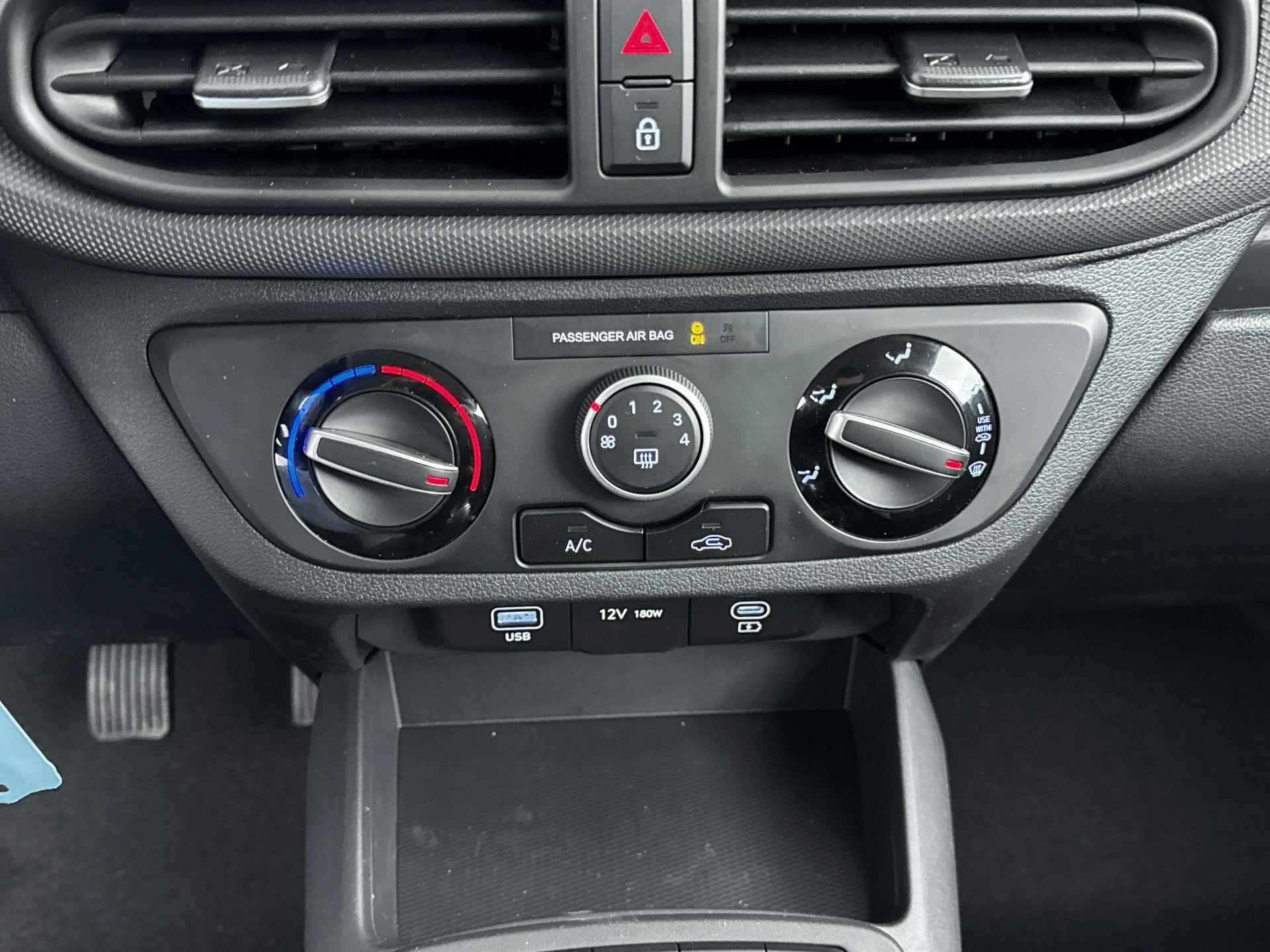 Hyundai i10 1.0 Comfort | Incl. €2300,- Prijspakkersactie! | Apple Carplay | Android Auto | Cruise control | Armsteun | Airco | - 14/27