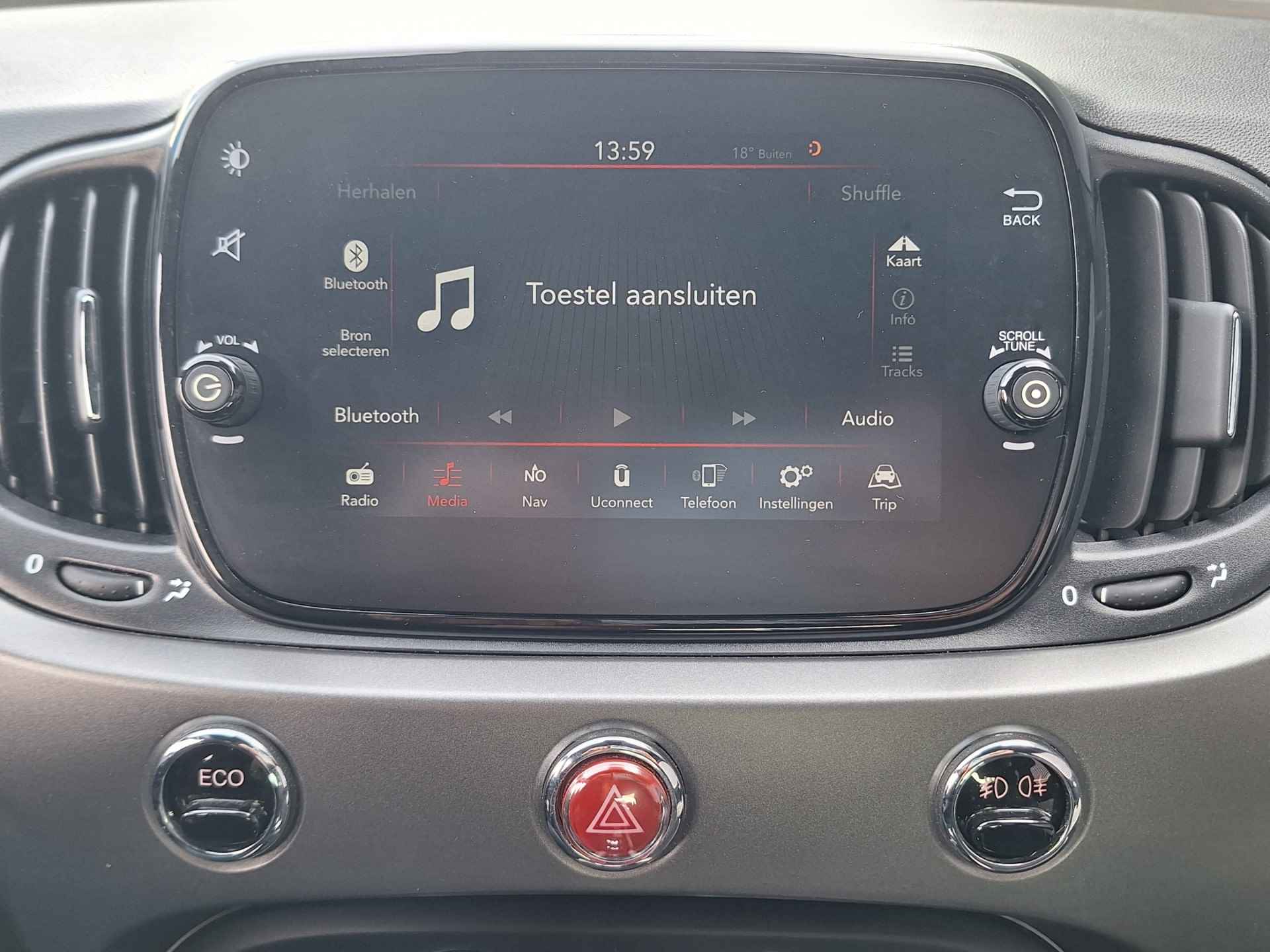 Fiat 500 0.9 TwinAir Turbo Sport | Navigatie | Parkeersensoren | Cruise Control | Climate Control | Apple Carplay en Android Auto | - 19/43