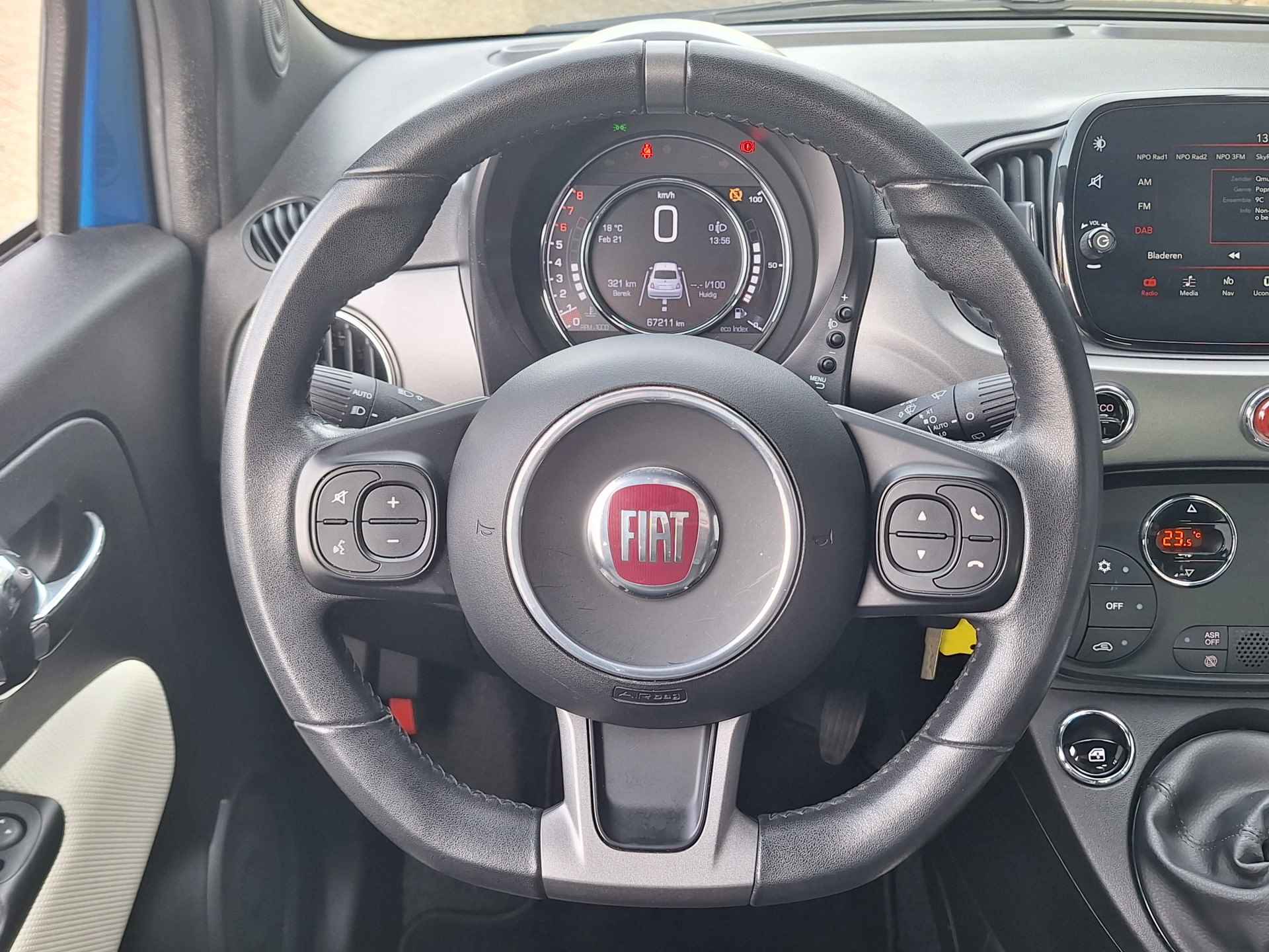 Fiat 500 0.9 TwinAir Turbo Sport | Navigatie | Parkeersensoren | Cruise Control | Climate Control | Apple Carplay en Android Auto | - 34/43