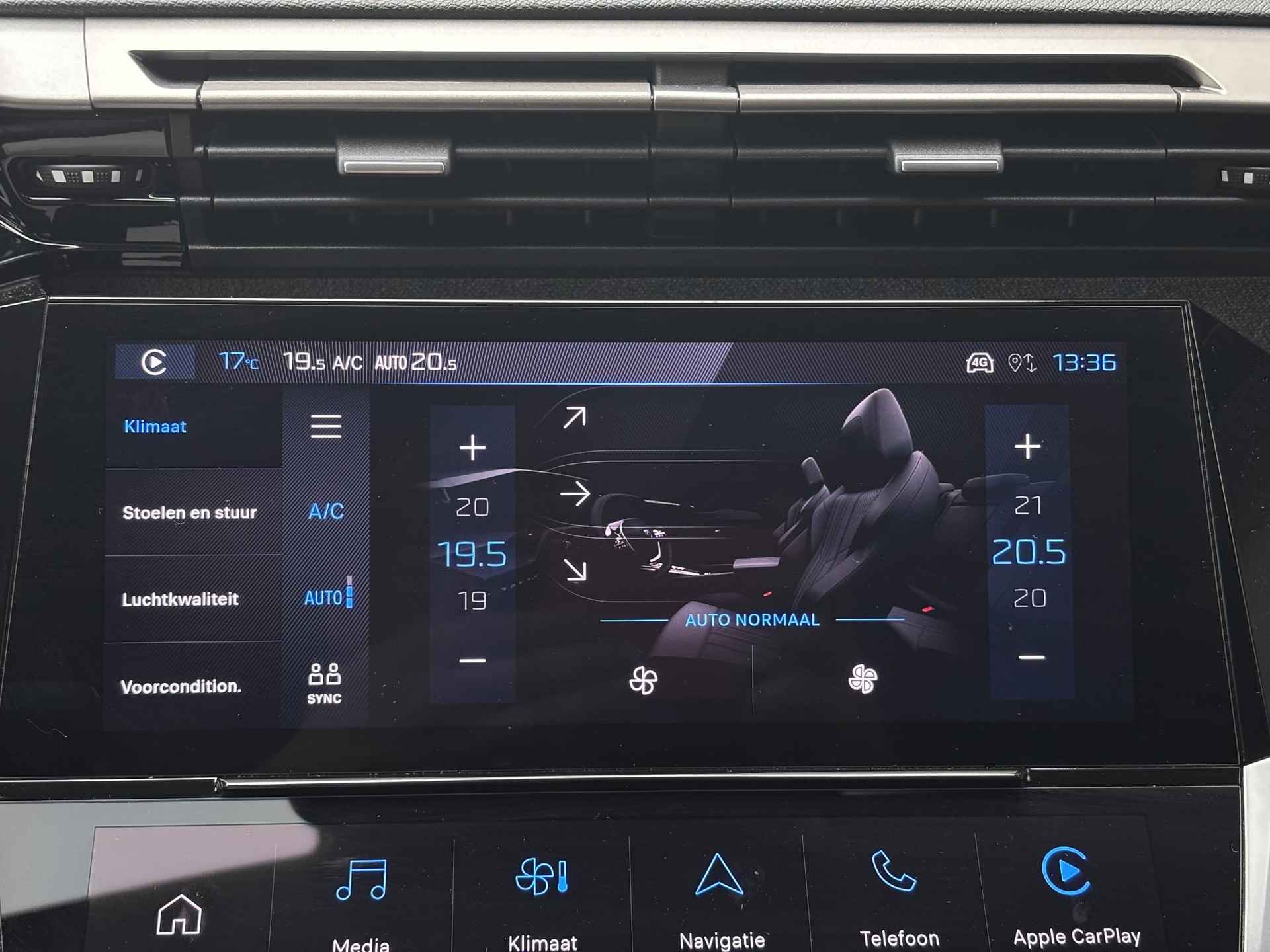 Peugeot e-308 5-deurs Allure Pack EV 54kWh 156pk AUTOMAAT | NAVI | 360° CAMERA | STOEL + STUURVERW. | ADAPTIVE CRUISE | SMART KEYLESS | DAB+ | - 34/61