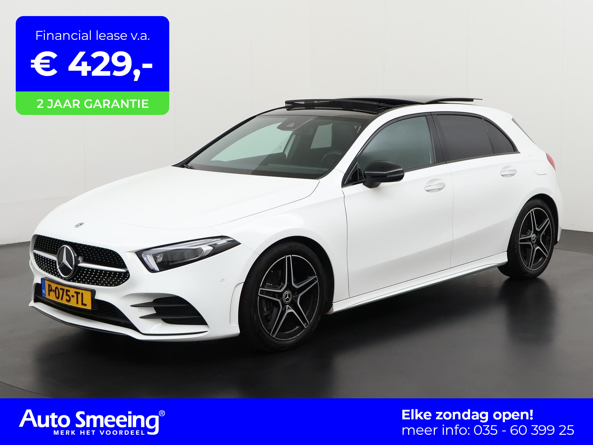 Mercedes-Benz A-klasse 200 AMG Night | Panoramadak | Widescreen | Camera | Zondag Open!