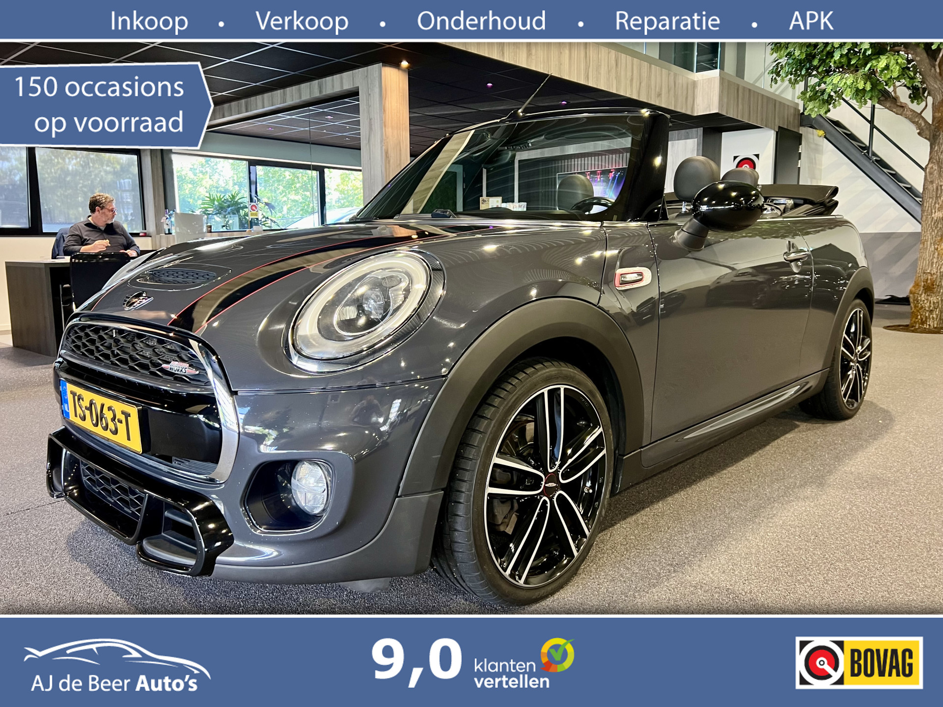 MINI Cabrio 2.0 Cooper S Chili Serious Business JCW | HUD | Camera | Vol optie