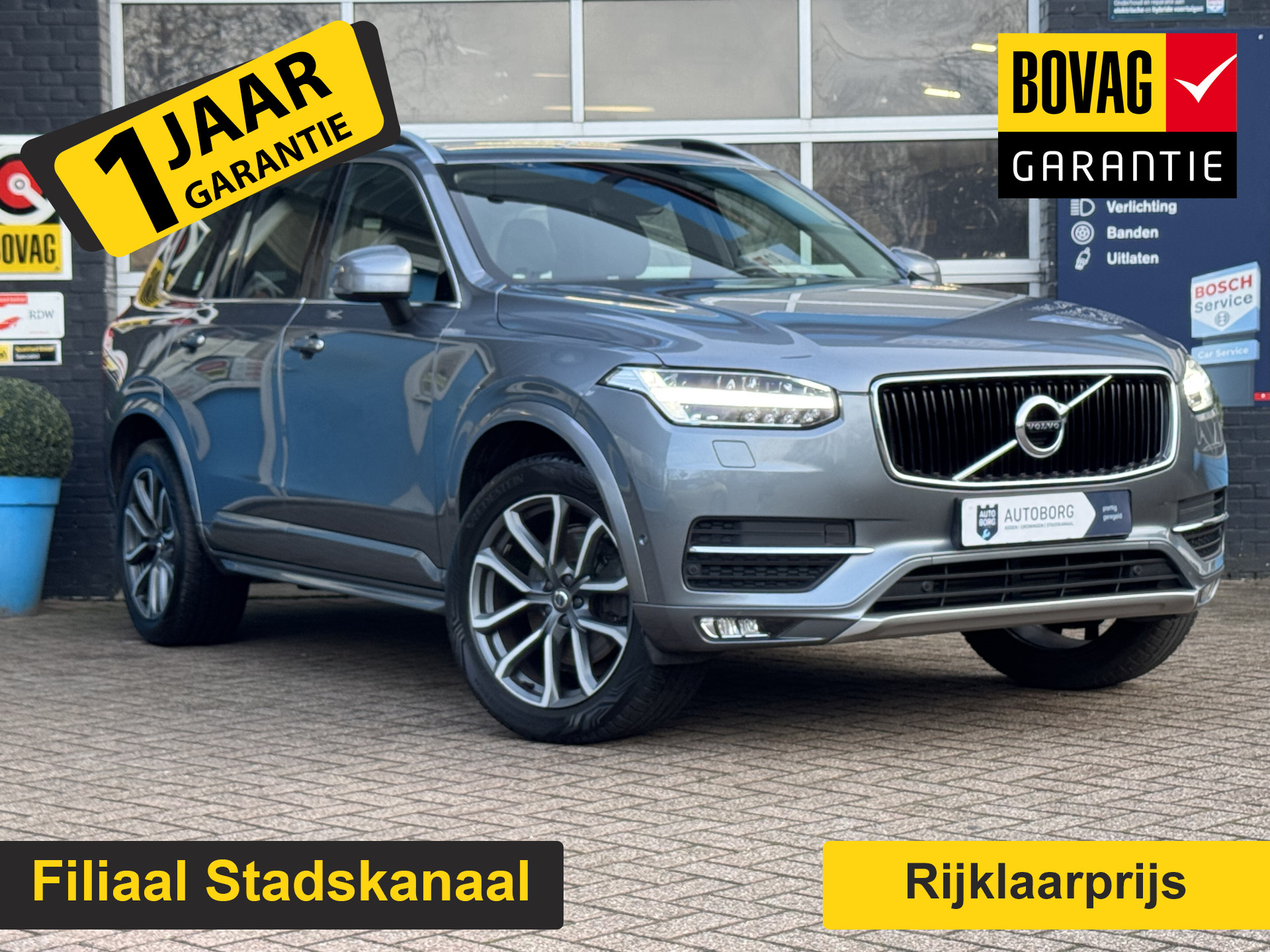 Volvo XC90 2.0 D5 AWD Momentum Prijs Inclusief Onderhoud & 12 Maand BOVAG Garantie | Trekhaak | Achteruitrijcamera | Cruise Control Adaptief |