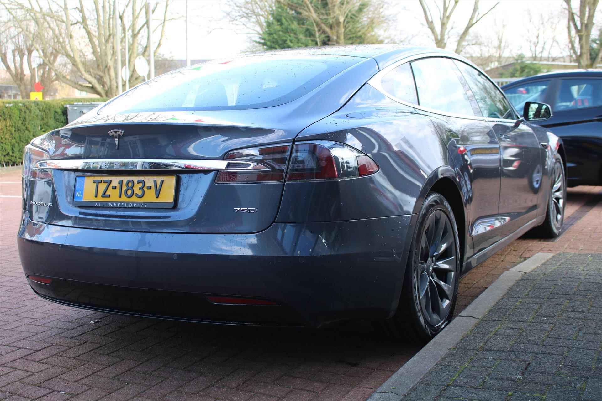 TESLA Model S 75D Base | CCS | Half-Leder | Privacy | Extra nieuwe winterbandenset | Orig. NL | Auto-Pilot | Premium Connectivity | - 6/16