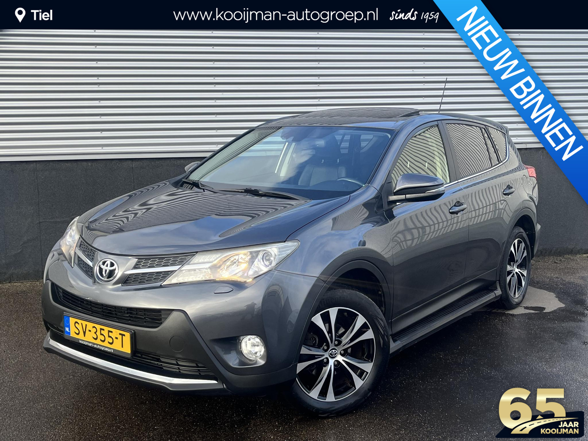 Toyota RAV4 2.0D Executive Business 4WD Schuif/kanteldak, Trekhaak, Dodehoekdetectie, Navigatie, Nieuw geleverd en dealeronderhouden, JBL, LMV, Stoelverwarming, Lederen bekleding