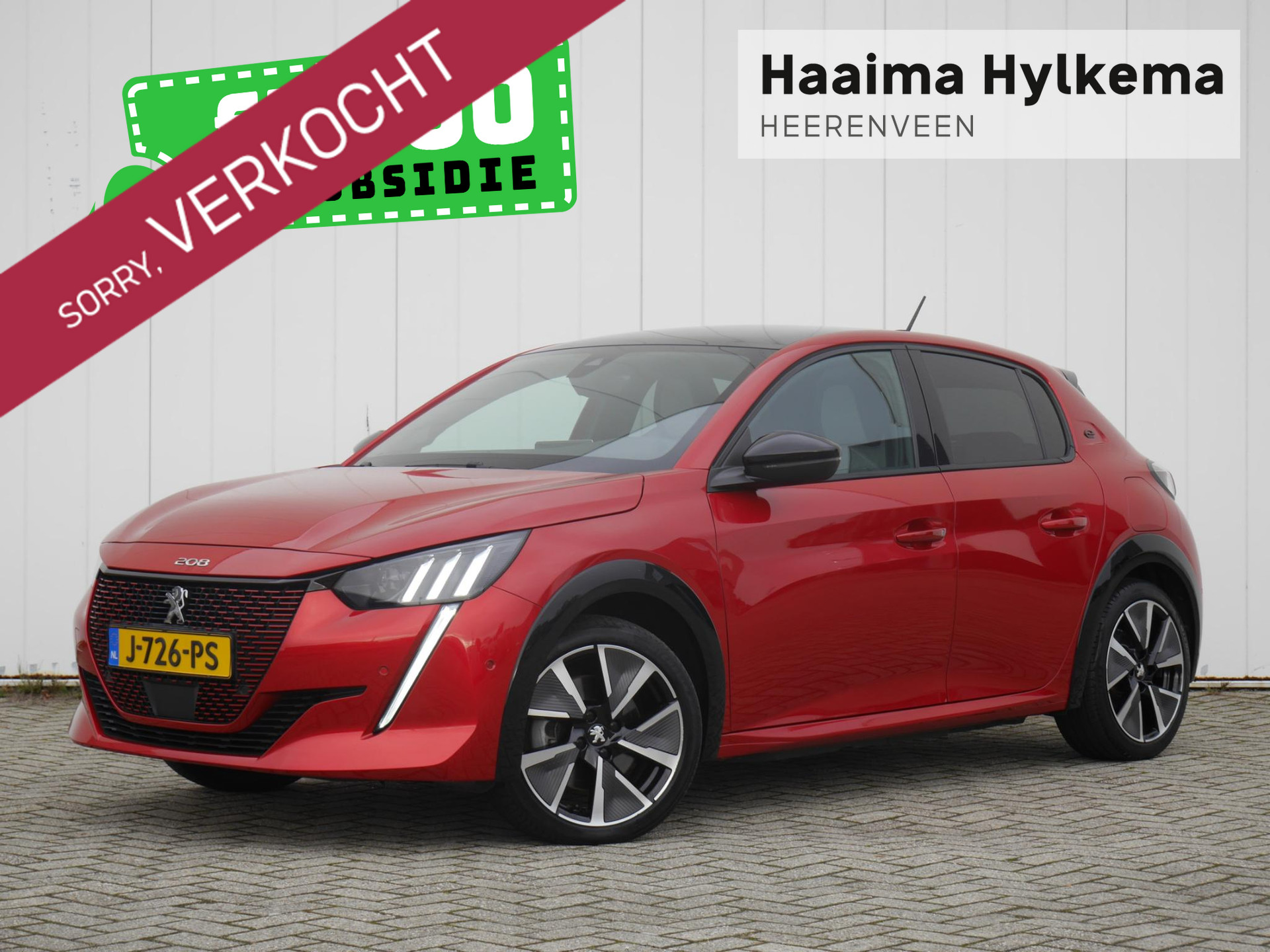 Peugeot e-208 EV GT 350 50 kWh 136 Pk | VERKOCHT | 3-Fase | Navigatie | Alcantara | Panorama Dak | Keyless Entry | Climate Control | Cruise Control | Stoelverwarming