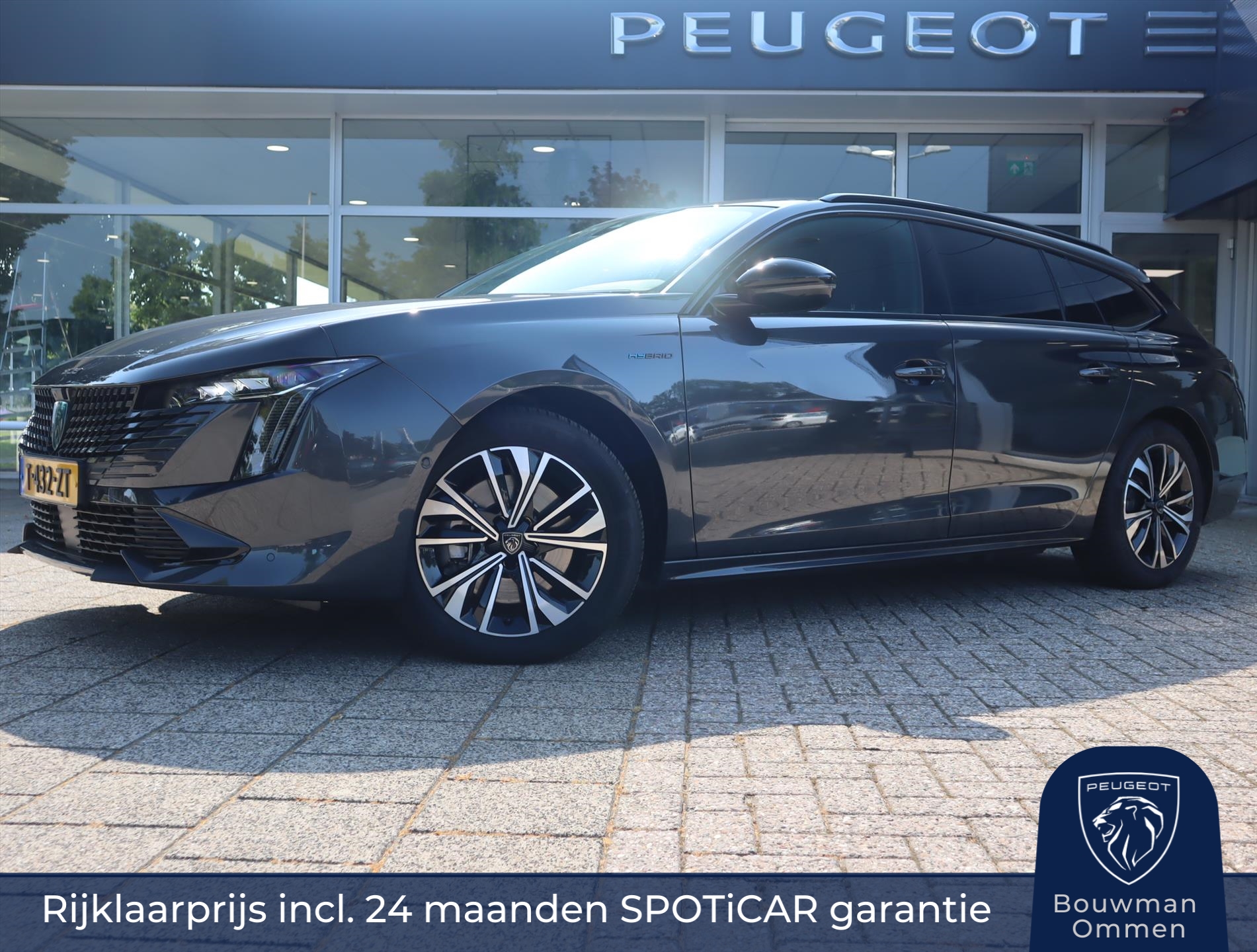 PEUGEOT 508 Sw Allure HYbrid 180pk e-EAT8 automaat, Rijklaarprijs, 7,4 kW lader  Adaptieve Cruise control 360° Camera Handsfree kofferklep