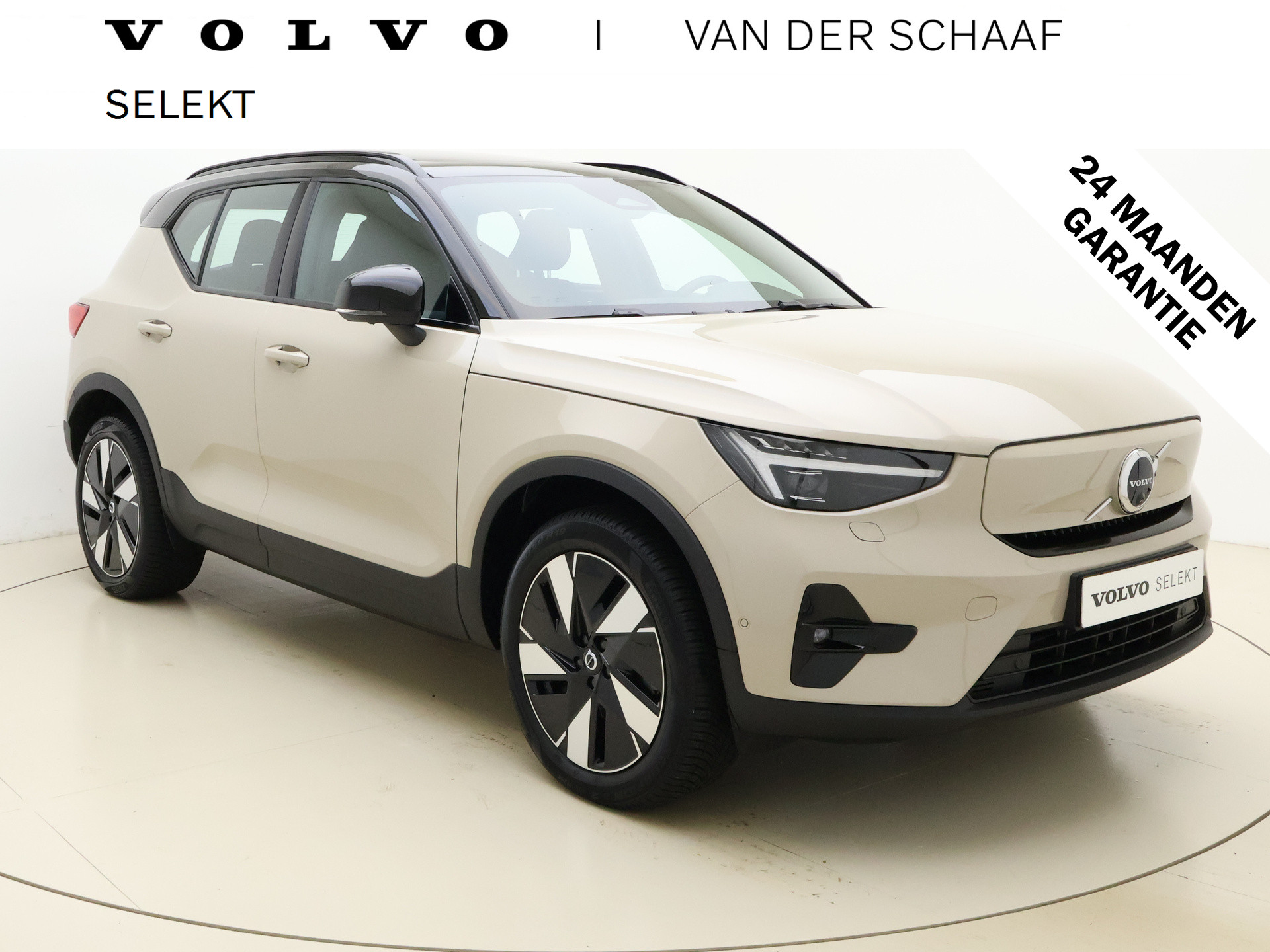 Volvo EX40 Twin Motor Performance Ultra / 442pk / Pixel LED / Stoel + Stuurw. Verwarming / All Season Banden / Sand Dune Metallic / 19'' Velgen /