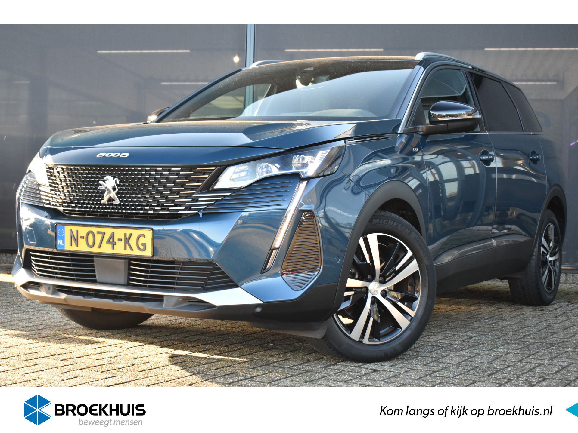 Peugeot 5008 1.2 PureTech GT 130pk Automaat | Adaptive Cruise | Leder/Alcantara | Navigatie | Achteruitrijcamera | Climate Control | Full-LED