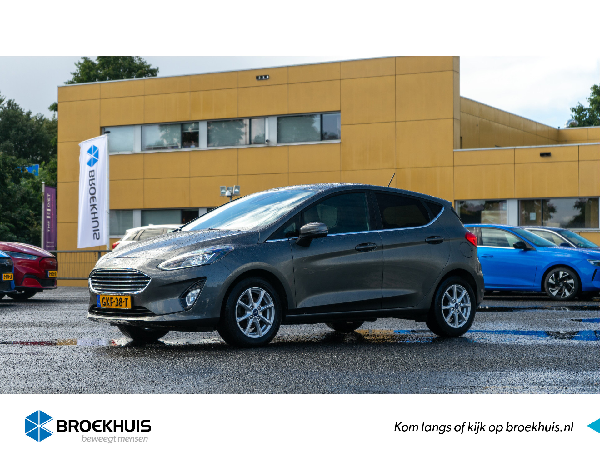 Ford Fiesta 1.0 EcoBoost 100pk 5dr Titanium, Winterpakket, parkeersensoren,cruisecontrol,navigatie apple carplay