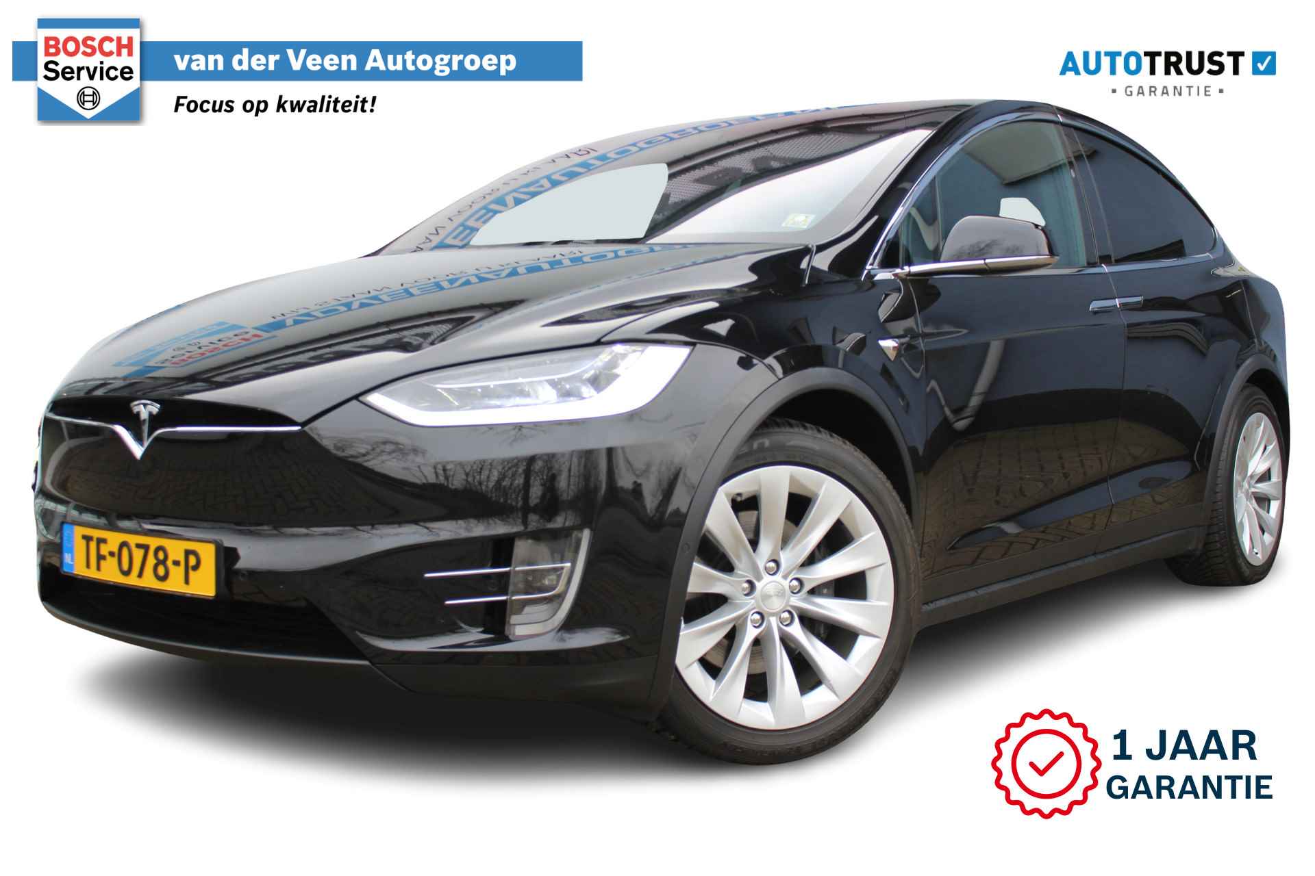 Tesla Model X 100D 6p. | Incl. BTW | Incl. 1 jaar Garantie | Wegenbelasting vrij tot 2030 | Luchtvering | Adaptive cruise | Keyless Go | Elektrisch verstelbare stoelen | Navigatie | Stoelverwarming  | Achteruitrijcamera | 20 " LM | LED verlichting | Parkeersensoren V+A | Vleugel deuren | Elektrische kofferbak | Trekhaak 2250 kg | Origineel Nederlandse auto | NAP | - 1/63